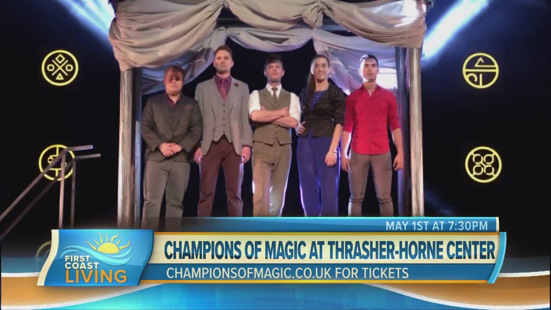 Champions Of Magic will be at the Thrasher-Horne Center May 1st.