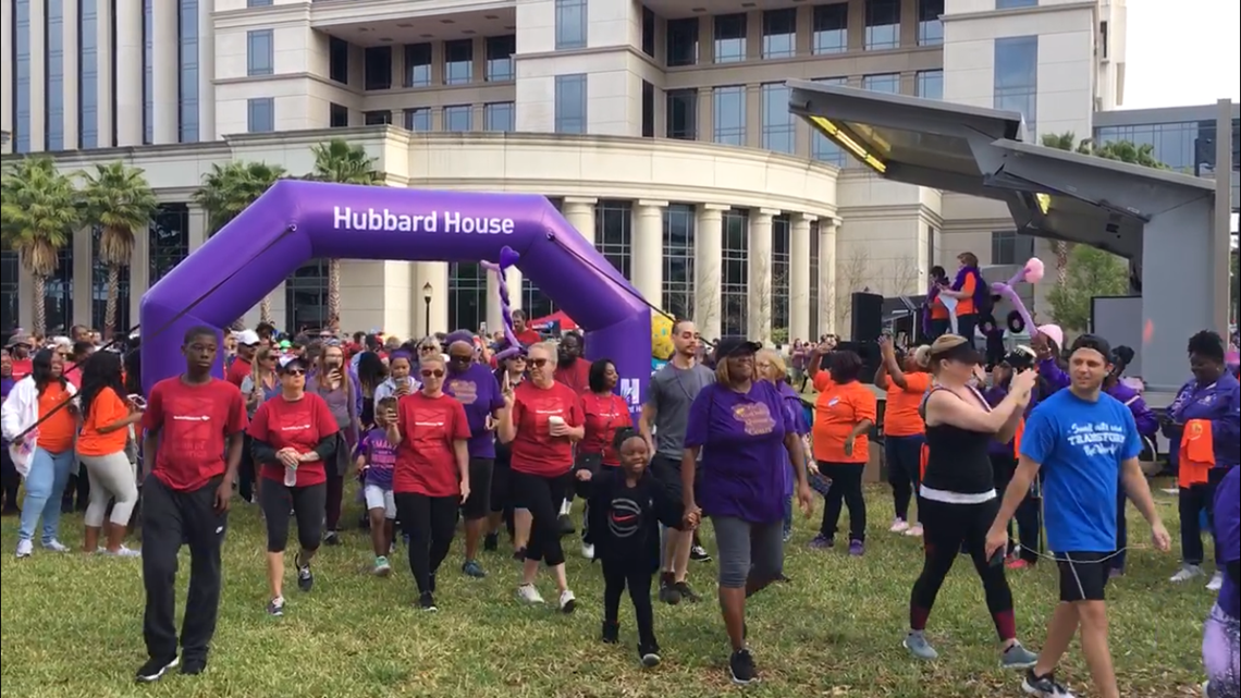 Hubbard House hosts walk bringing awareness to domestic violence