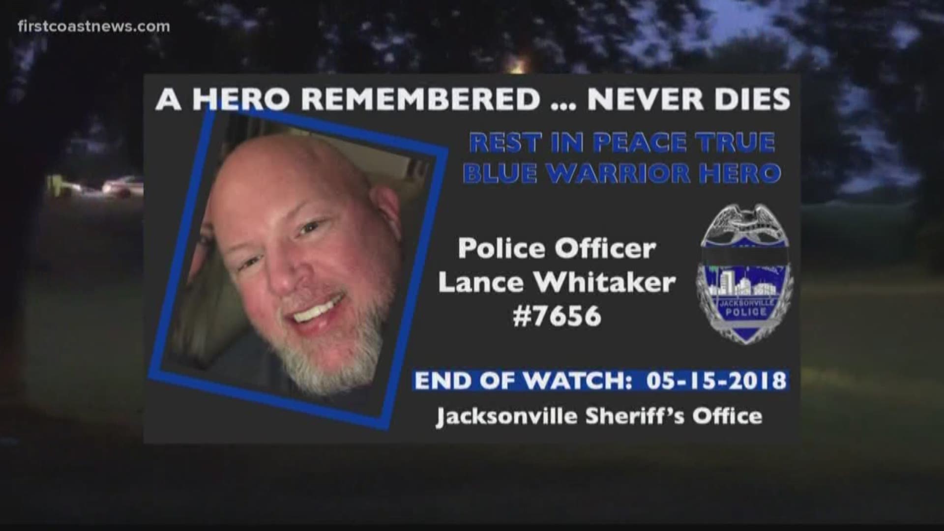 JSO confirmed the officer was Lance C. Whitaker who died in the crash that happened at 4:30 a.m.