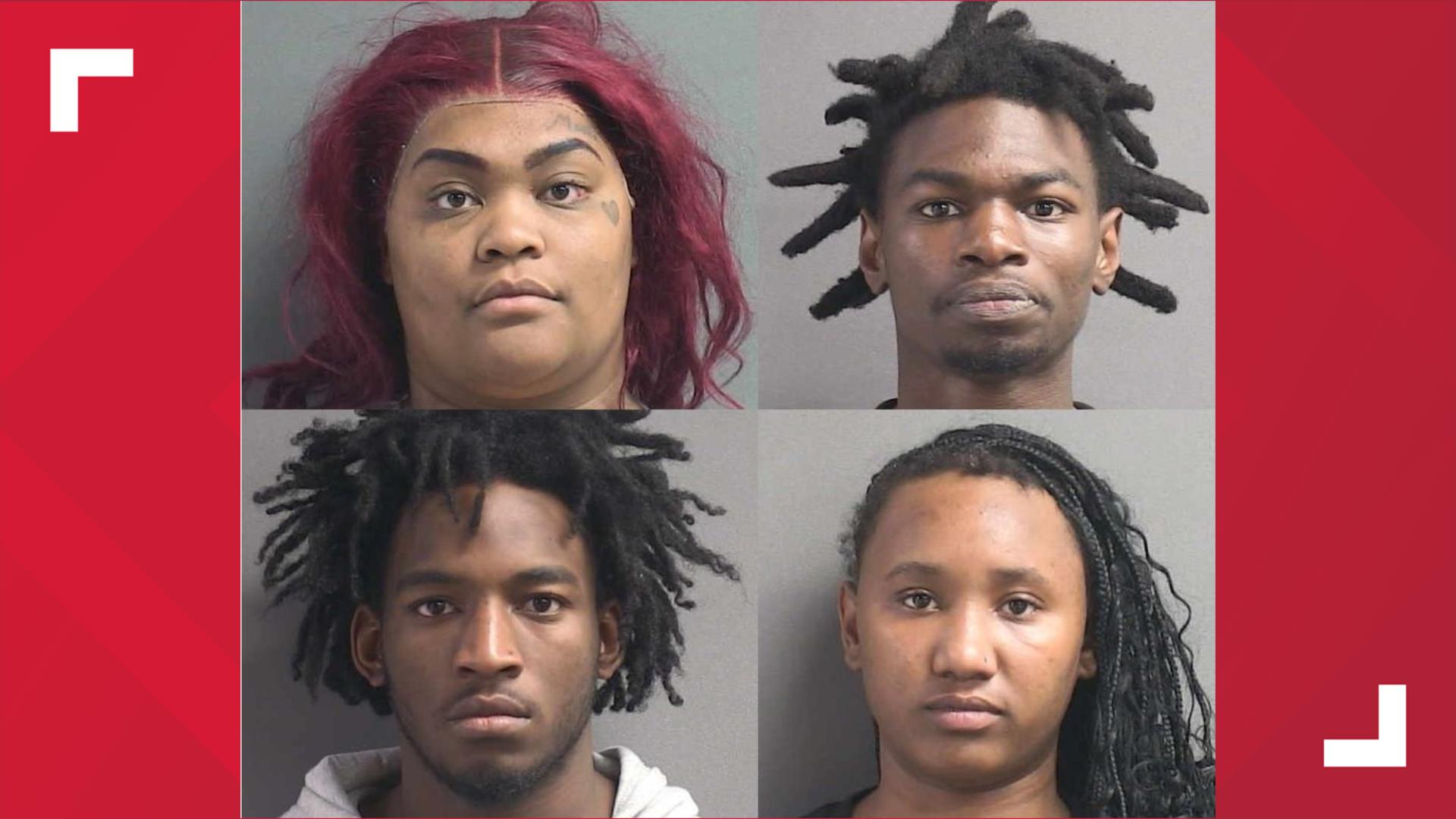 The four who were arrested are a 26-year-old woman, a 21-year-old woman and two 20-year-old men, all from Fort Lauderdale, according to Florida Highway Patrol.