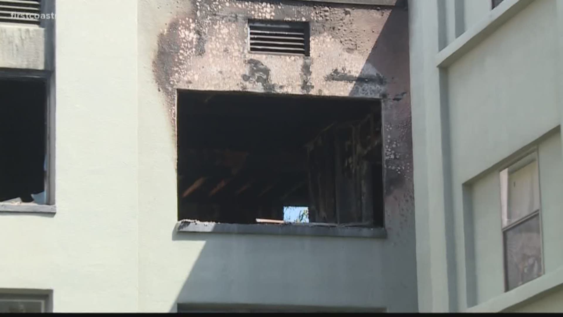 The fire at Frances Court broke out Wednesday morning, displacing 18 people.