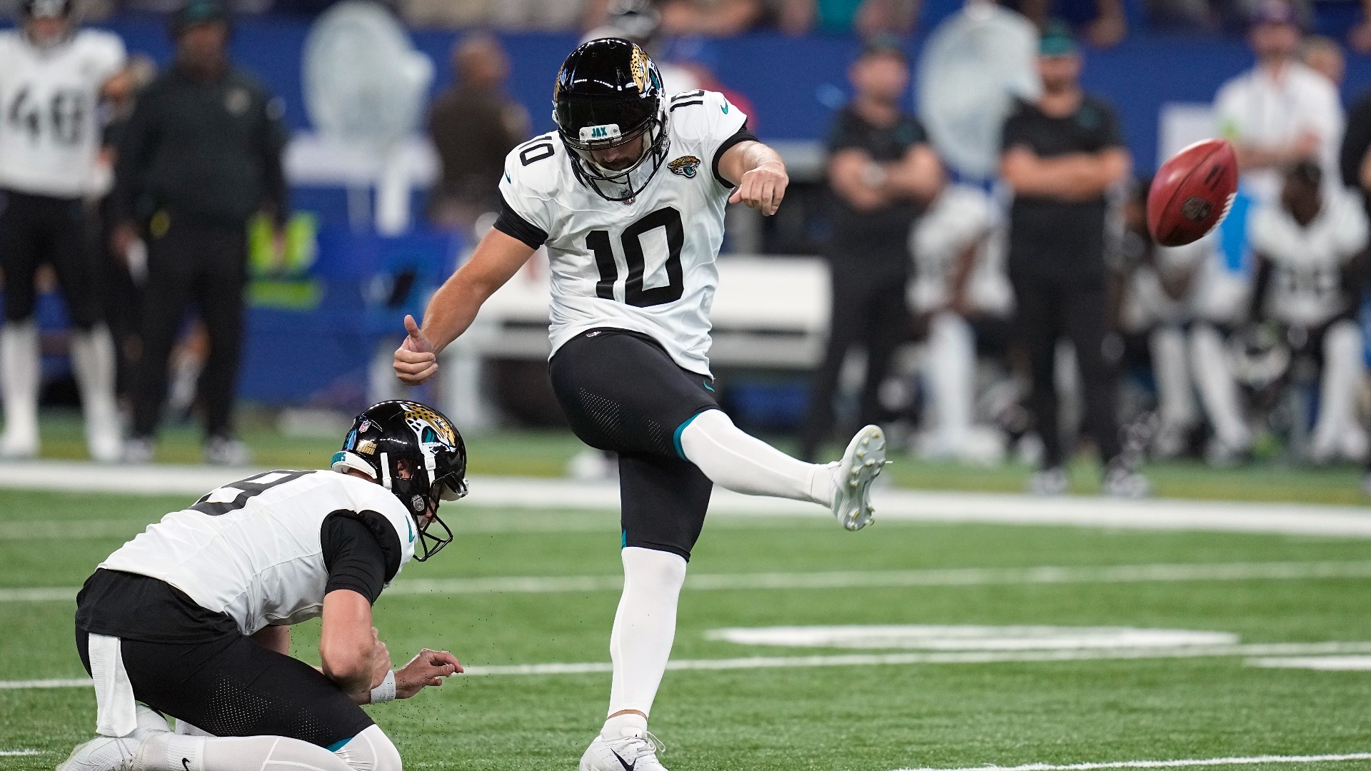 Place kicker, Brandon McManus is in his 10th season as a kicker for the NFL. This is his first season with the Jaguars.