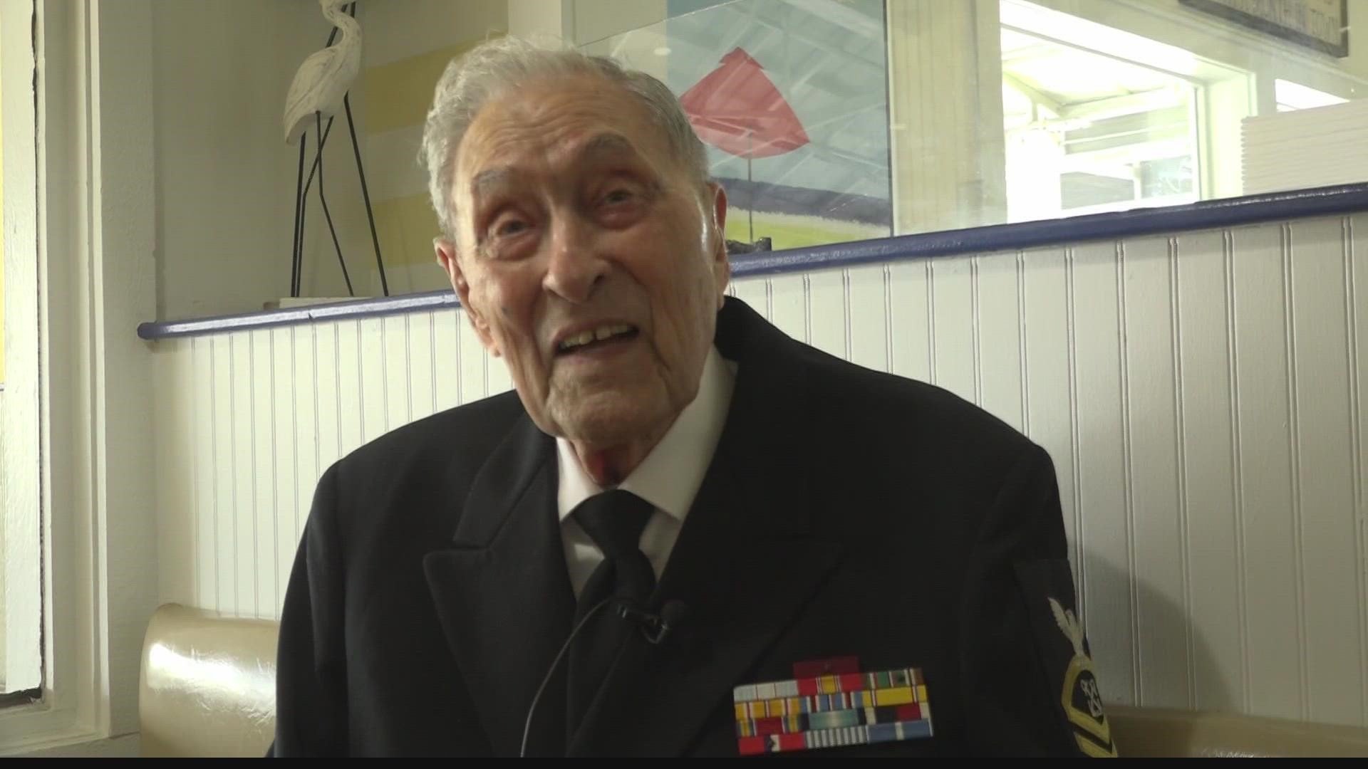 Chief Robert Johnson (Ret.) turned 102 this week. He was honored at a celebration at Beach Diner in Atlantic Beach.