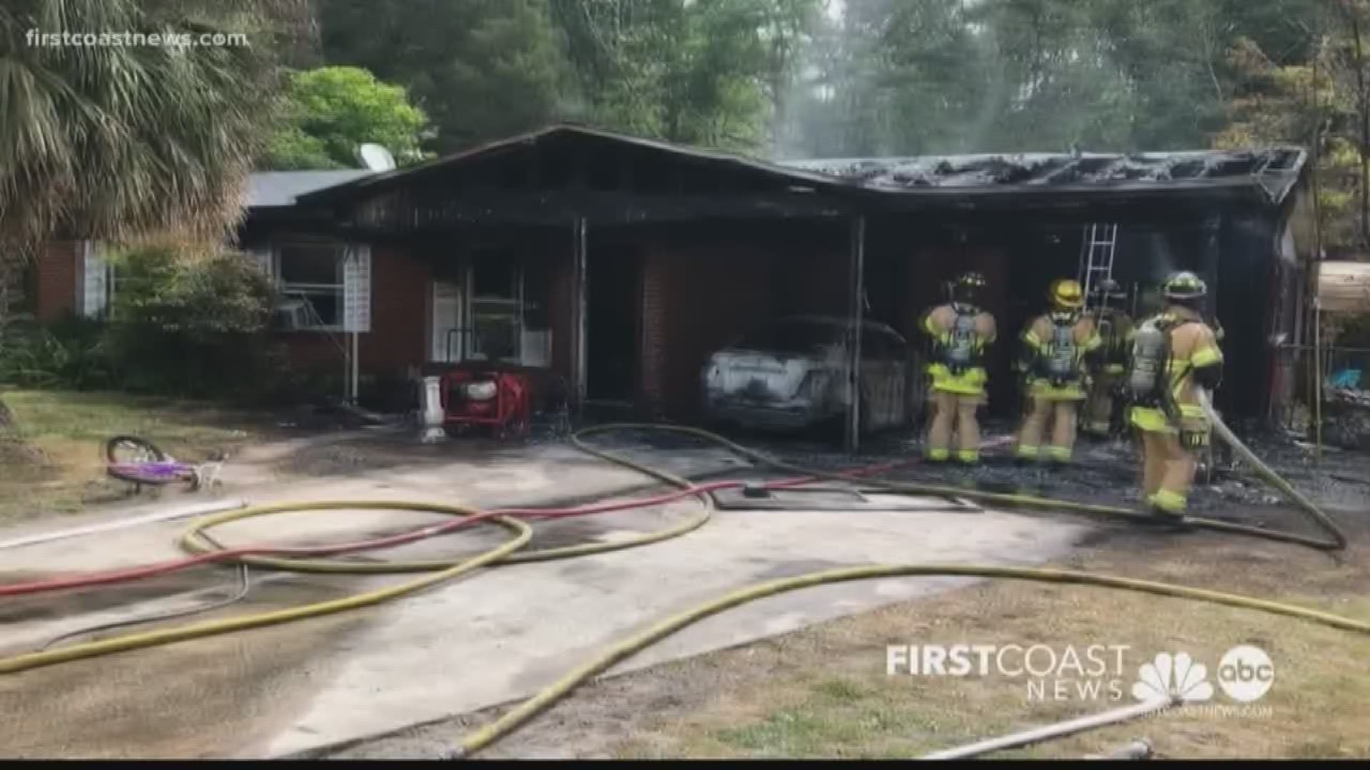 House catches fire on Jacksonville's Westside