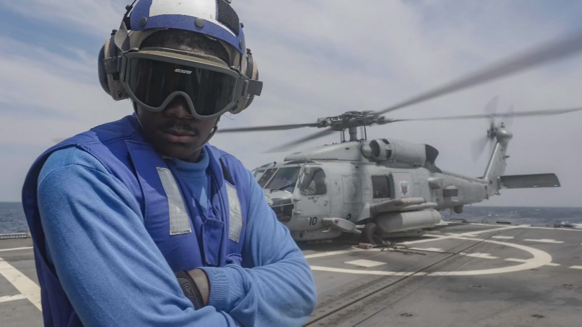 First Coast News spotlights Boatswain's Mate Seaman Mehki Edwards and Religious Service Specialist 2nd Class Richard Montgomery, both from Jacksonville.