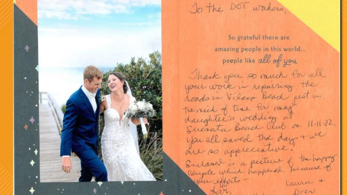 St. Augustine mother credits road workers for saving wedding - Vimarsana News
