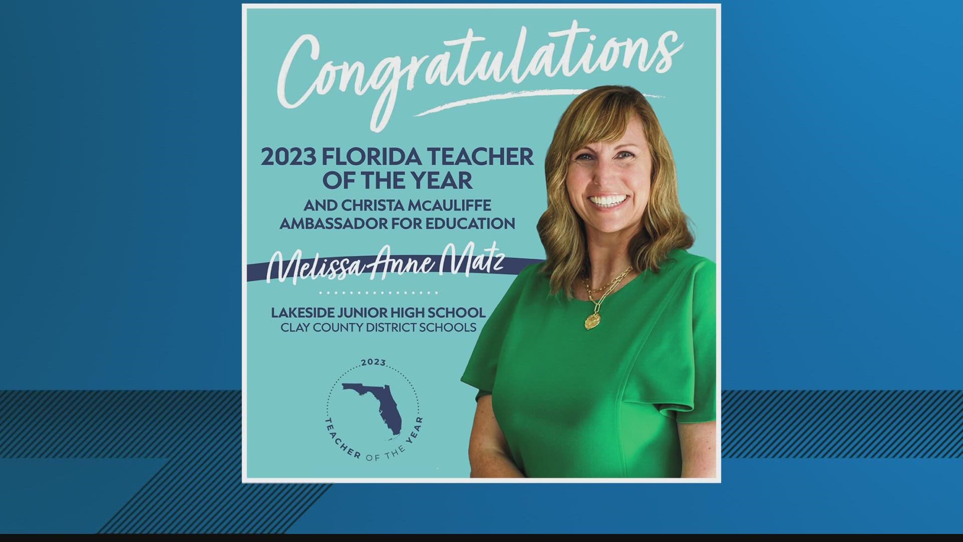 Congratulations to the Florida Teacher of the Year