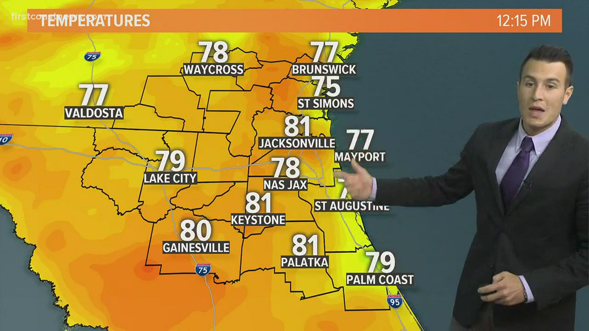 Steve Fundaro brings you the latest on the weather on the First Coast.