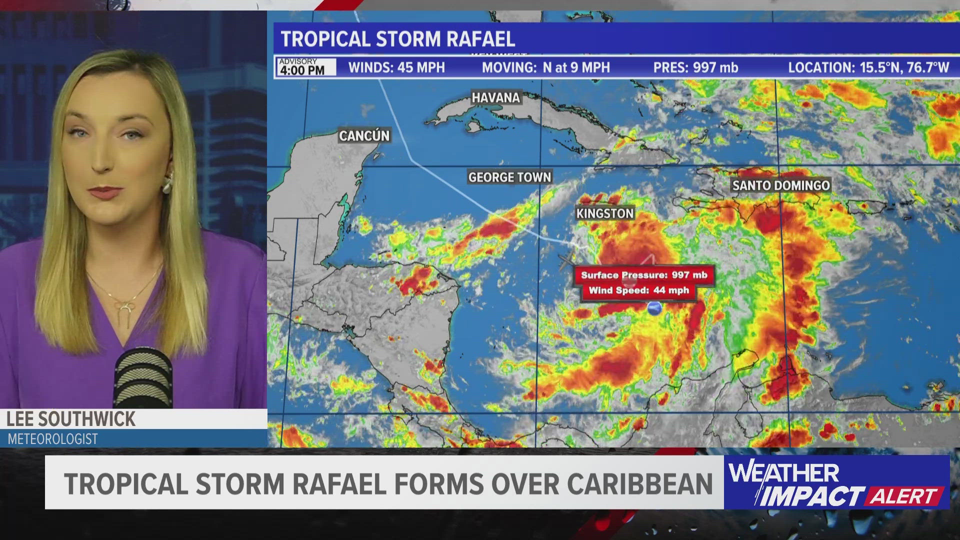 Here are the latest spaghetti plots, forecast cone, watches, warnings and more for Tropical Storm Rafael.