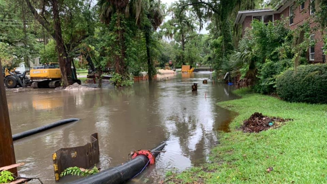 Excessive flooding seen along westside of Jacksonville, Riverside area