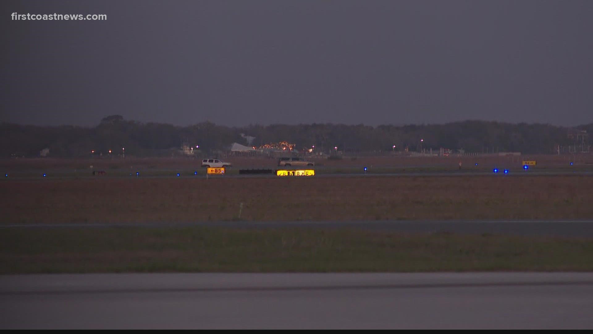 The incident happened at Northeast Florida Regional Airport in St. Augustine
