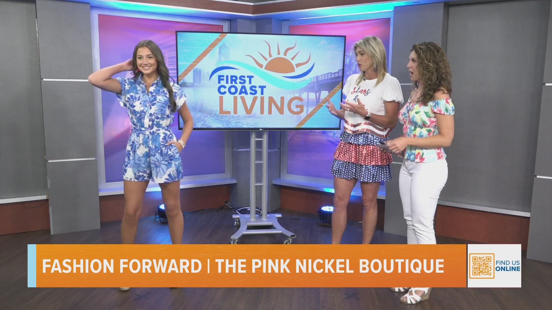 Visit the Pink Nickel Boutique for local summer fashion