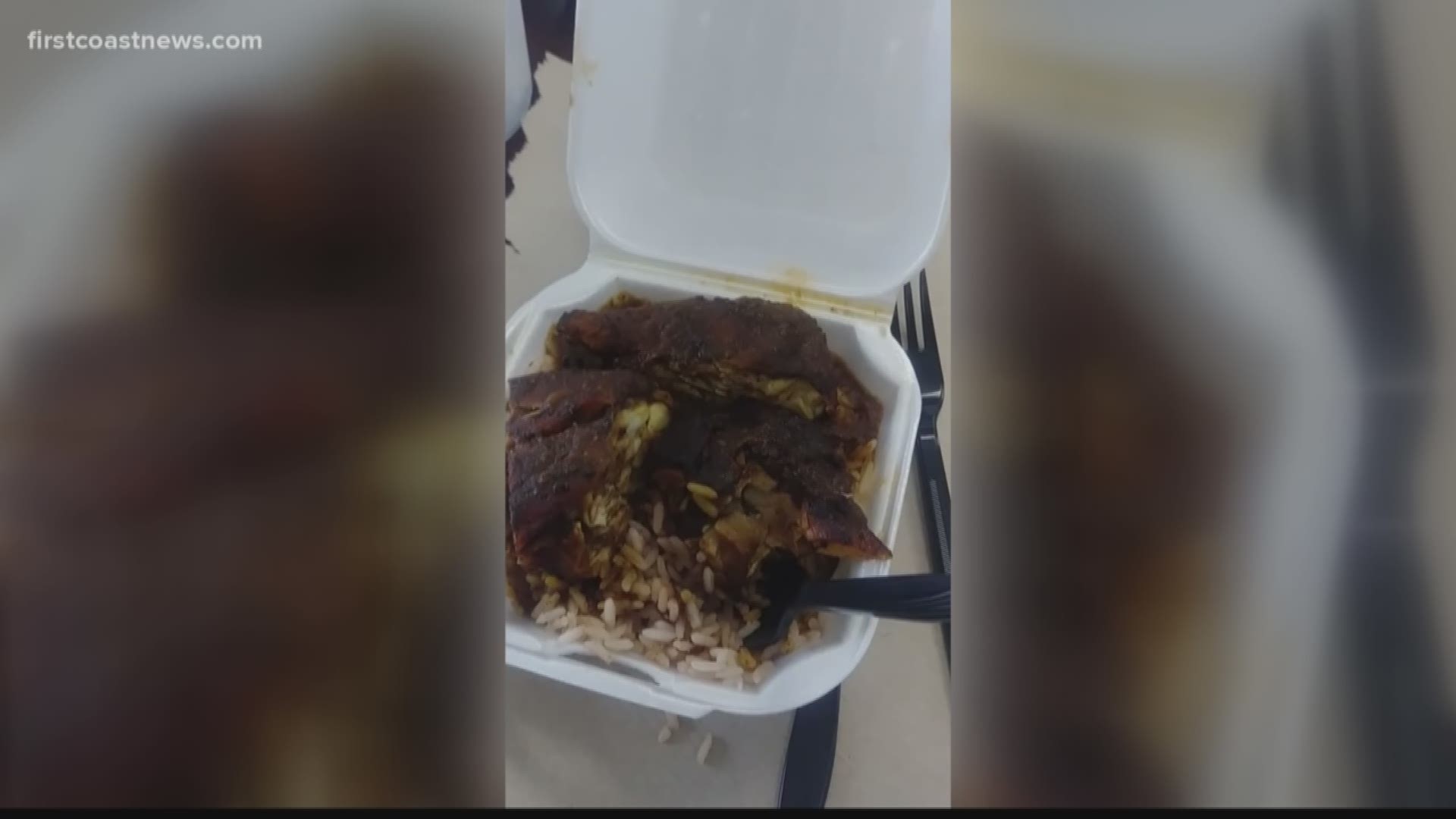 A woman got a to-go order from Caribbean Sunrise Bakery on Main St. near Downtown Jacksonville. When she arrived back at work with her order, she found maggots in her chicken.