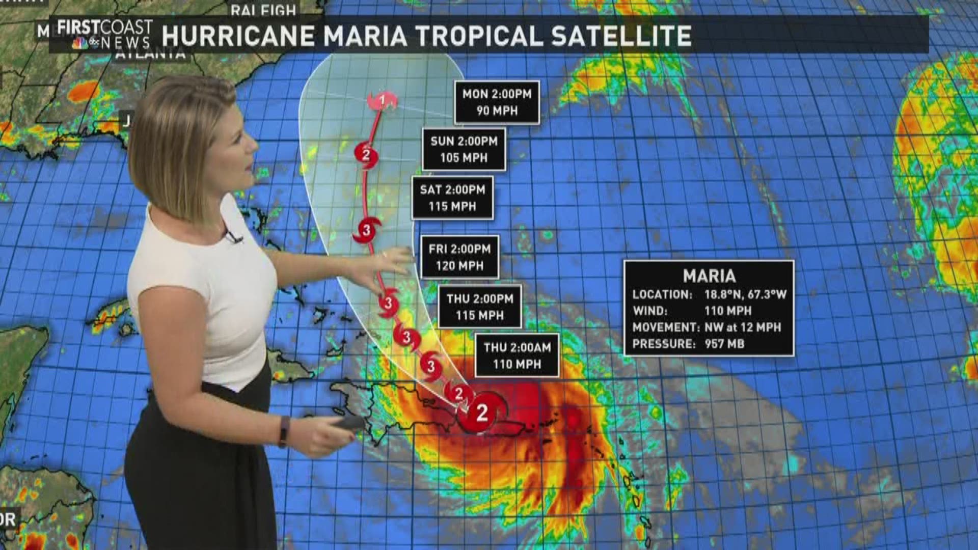 Hurricane Maria 5 PM UPDATE Wednesday