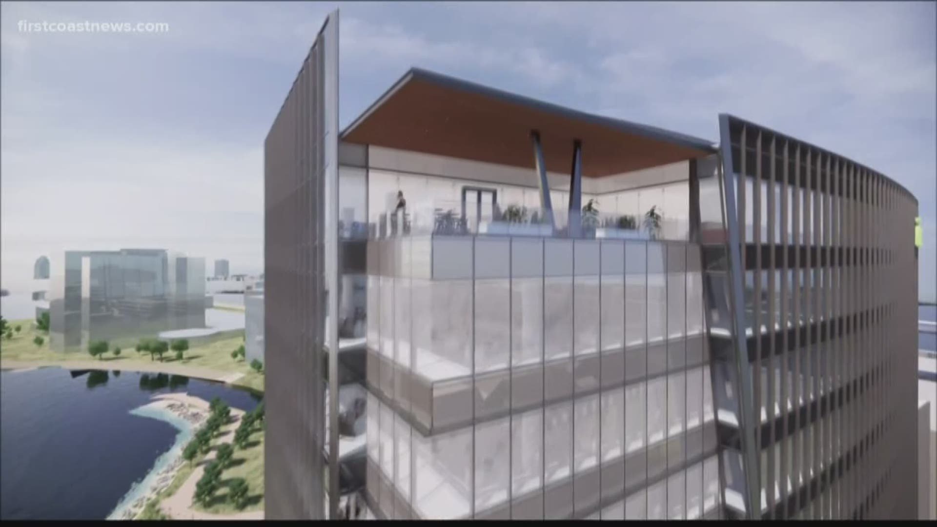 On Friday, DeSantis said the headquarters is expected to be built by June 2022. It will be 12 stories and roughly 300,000 square feet.