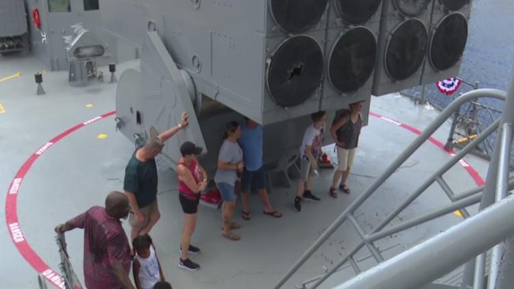 The USS Orleck is open for tours for the week of July 4th