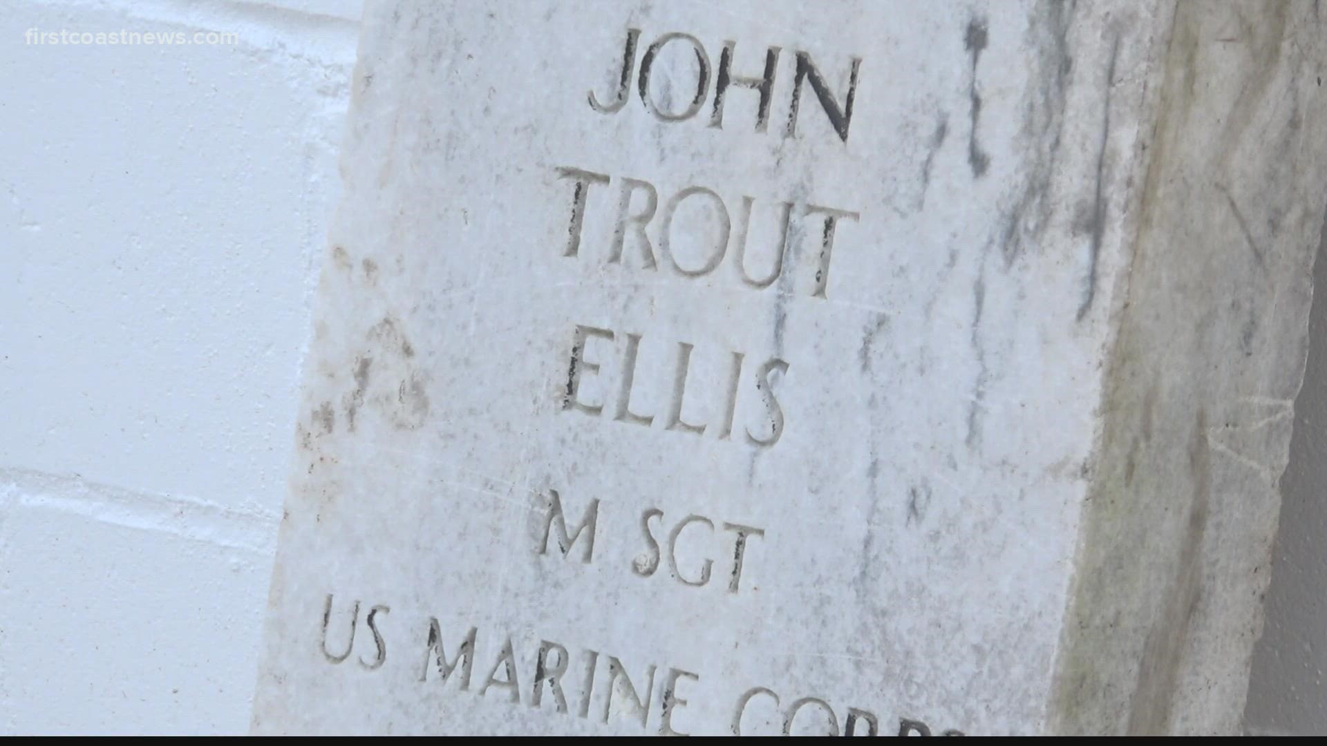 John Trout Ellis was a Master Sergeant in the US Marine Corps.