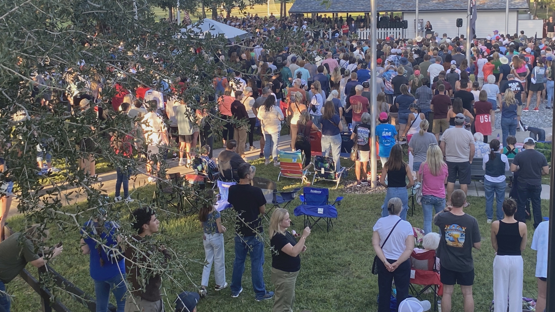 Turning Point USA groups from high schools and colleges around the First Coast coordinated the event to honor the political activist who was assassinated last week.