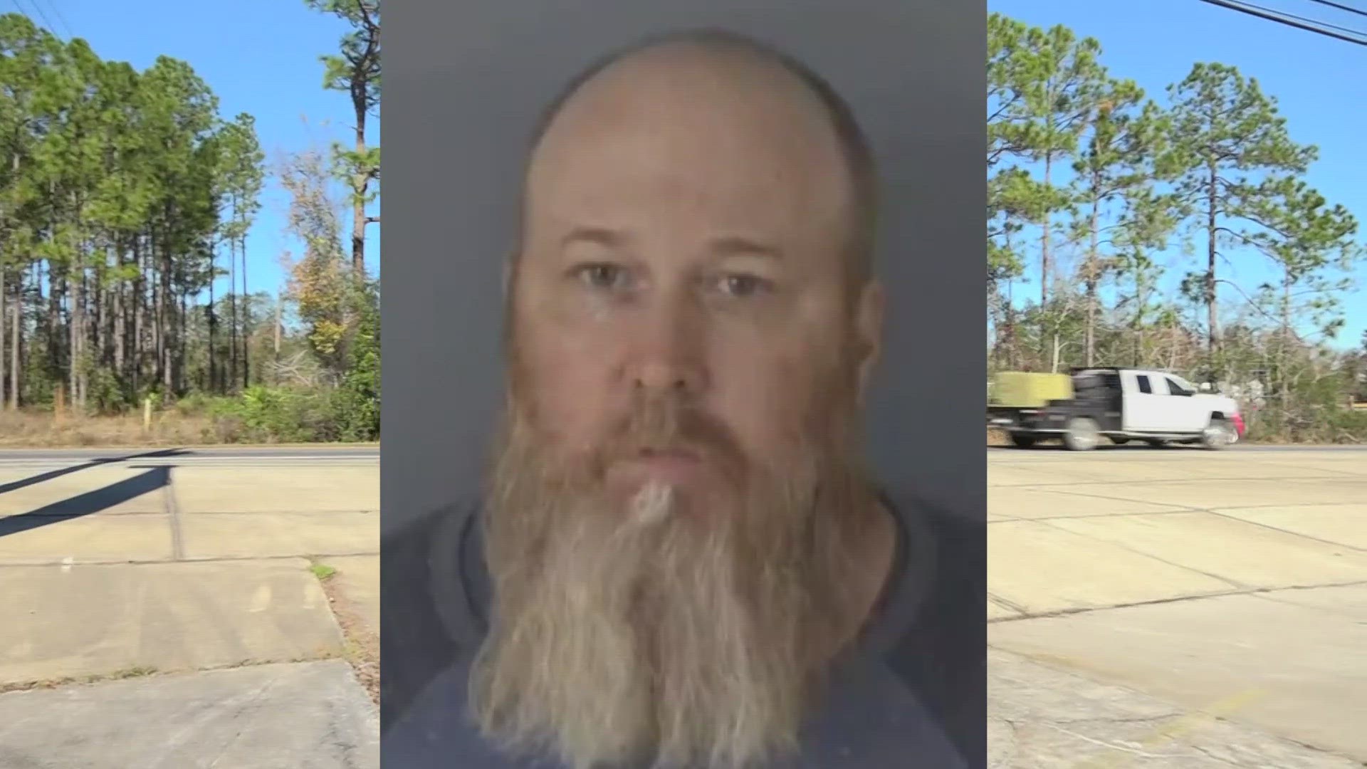 Douglas Moore, 43, was charged with six counts of aggravated assault after he was "agitated" with parade, the Clay County Sheriff's Office said.
