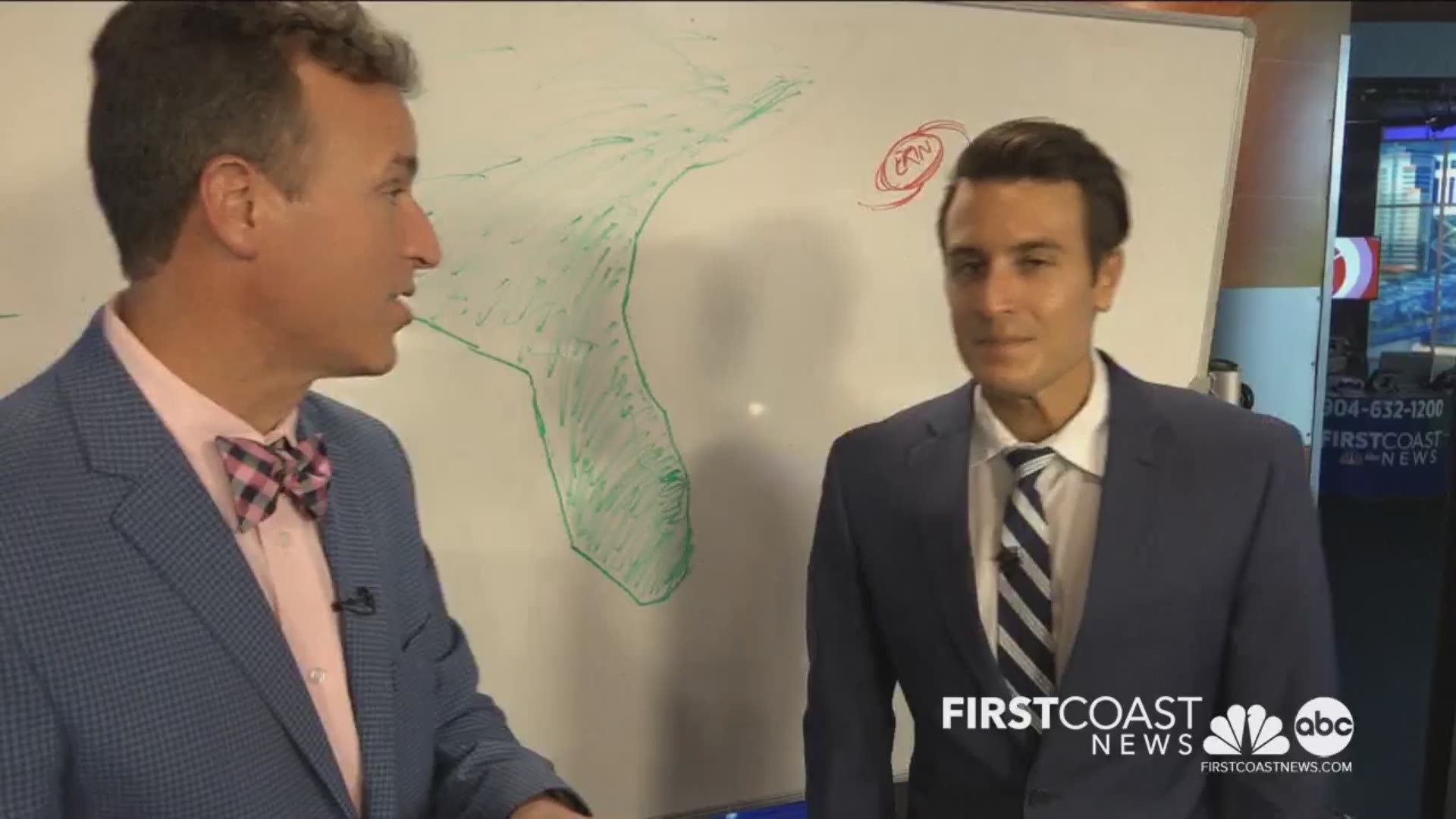 FCN Meteorologists Mike Prangley and Steve Fundaro explain Dorian's eastern shift and what it could mean for the First Coast