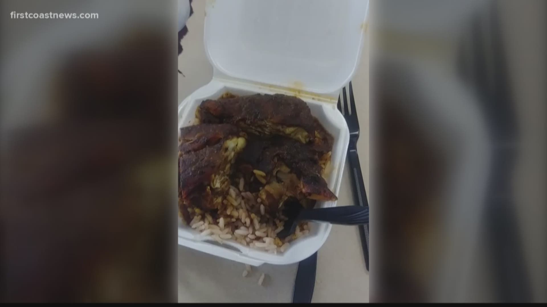A woman got a to-go order from Caribbean Sunrise Bakery on Main St. near Downtown Jacksonville. When she arrived back at work with her order, she found maggots in her chicken.