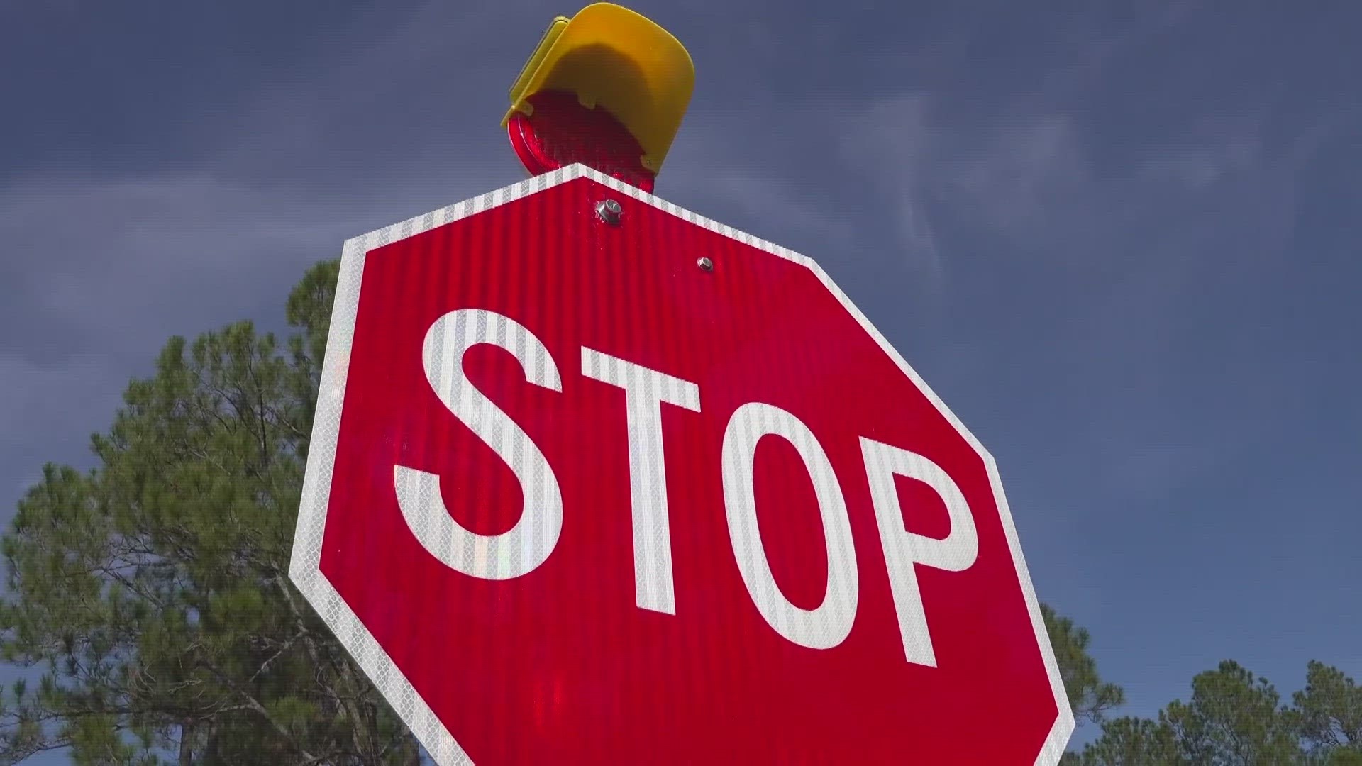 A stop sign has been placed at an intersection near where a fatal crash occurred last week.