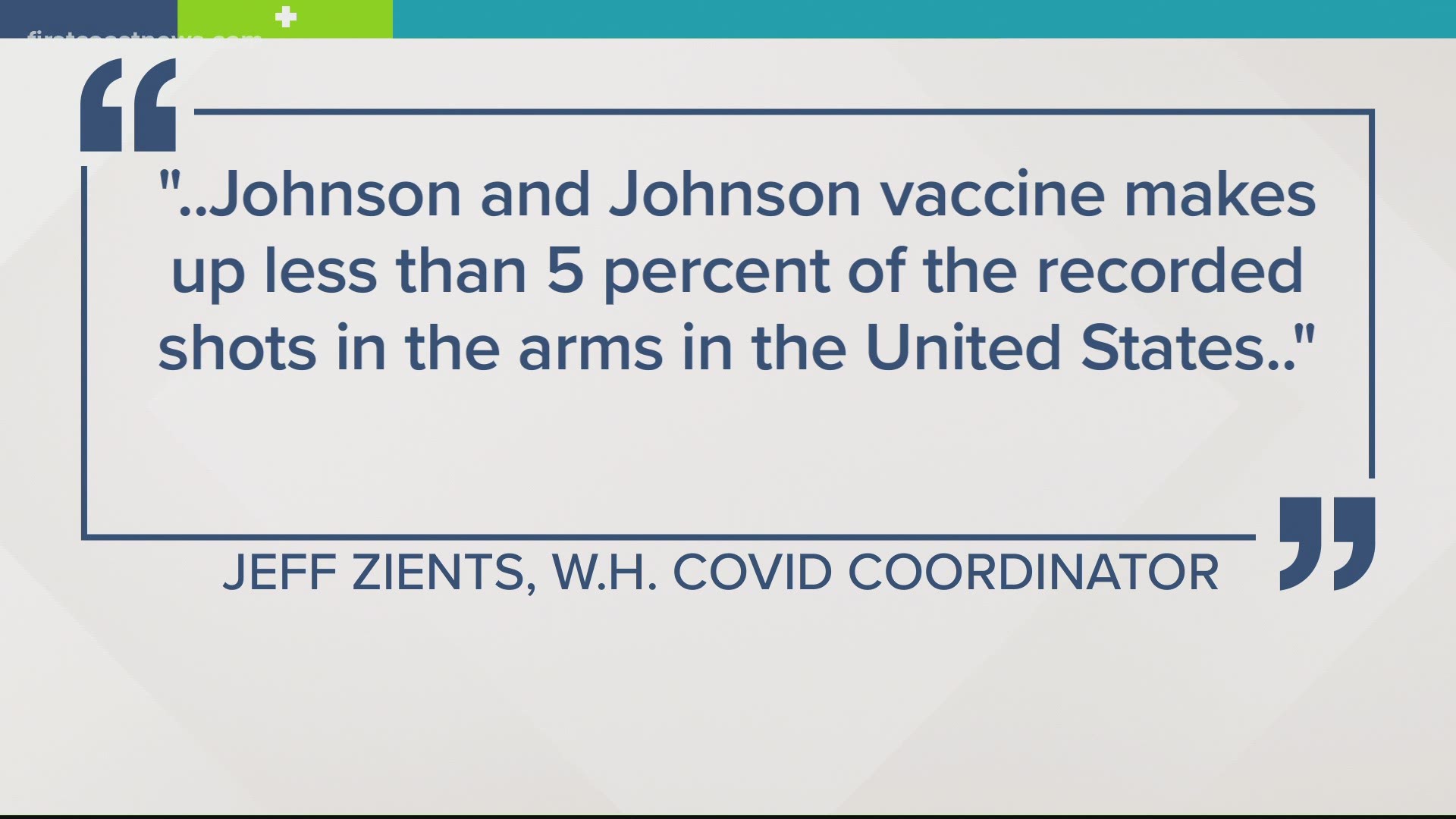 The WH says this will not impact vaccine deadlines.