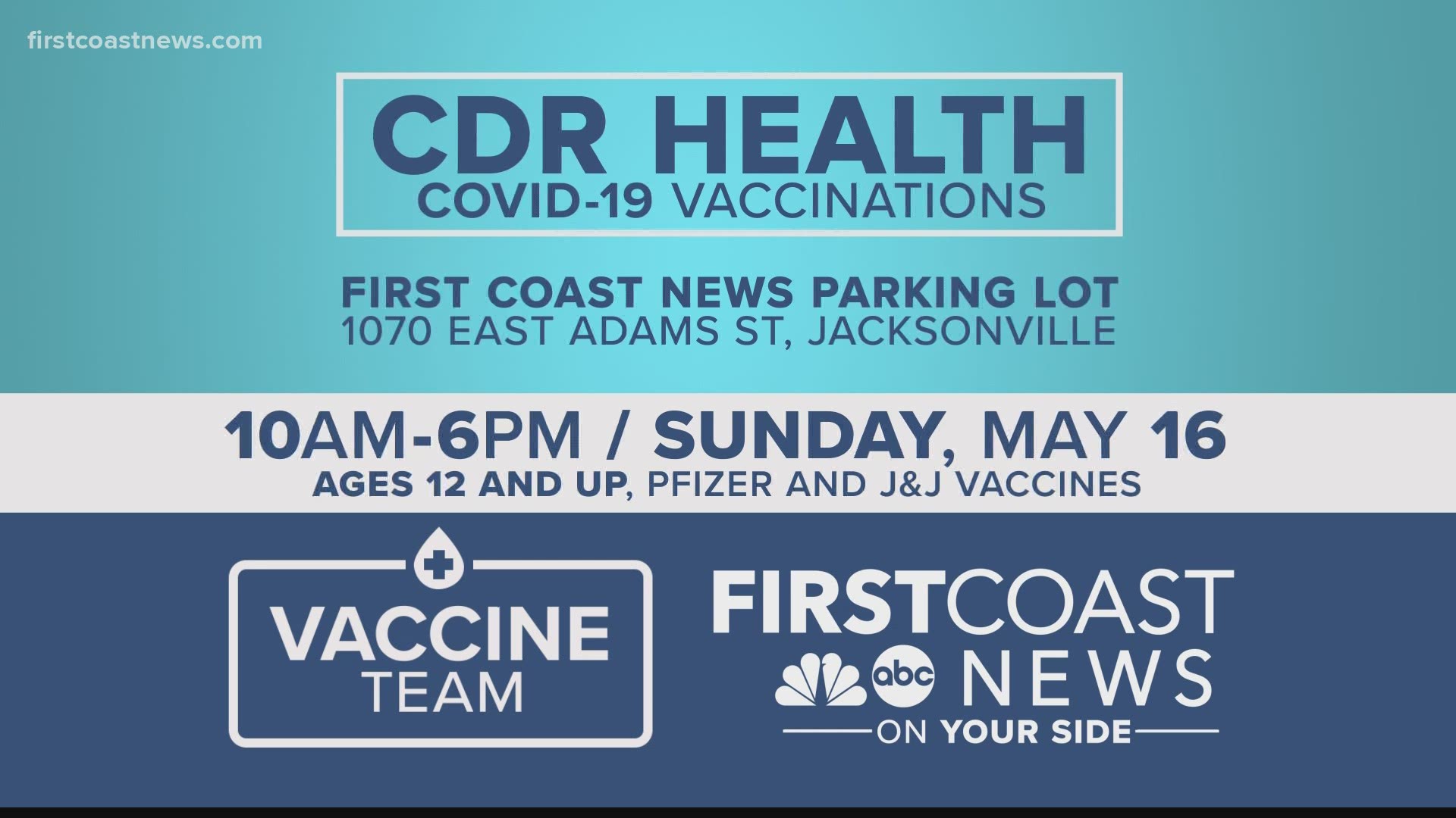COVID-19 mobile vaccination site coming to First Coast News this weekend