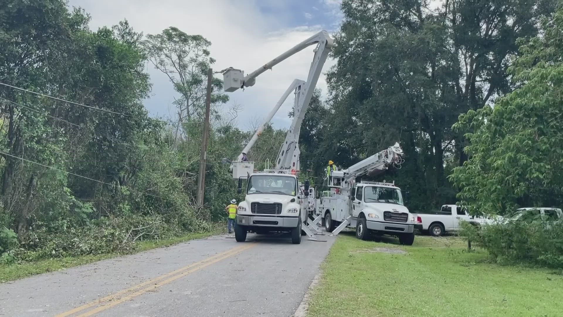 It took power crews days to restore power in Lake City after Idalia, compared to weeks or months during other storms.