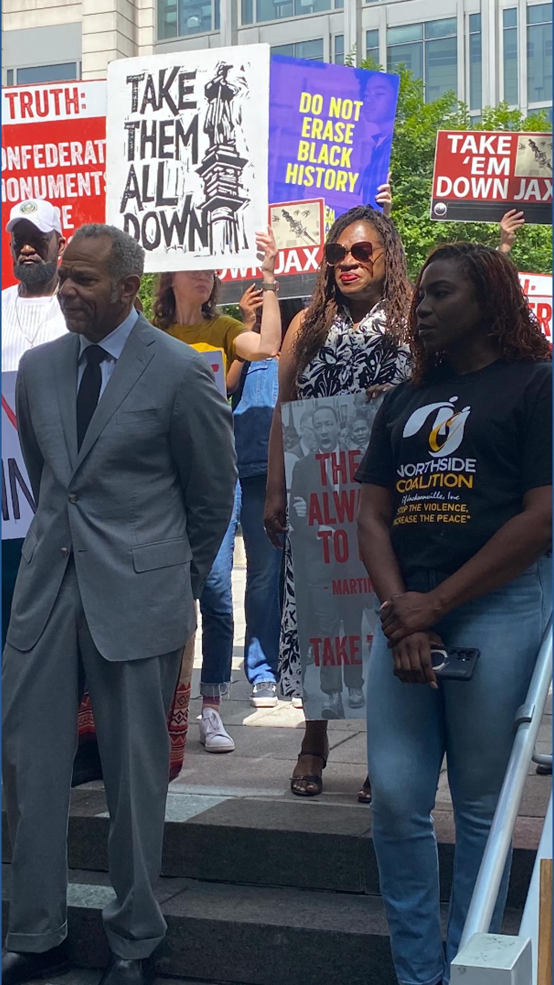 'Demeaning me': Jacksonville civil rights activists rally for removal ...