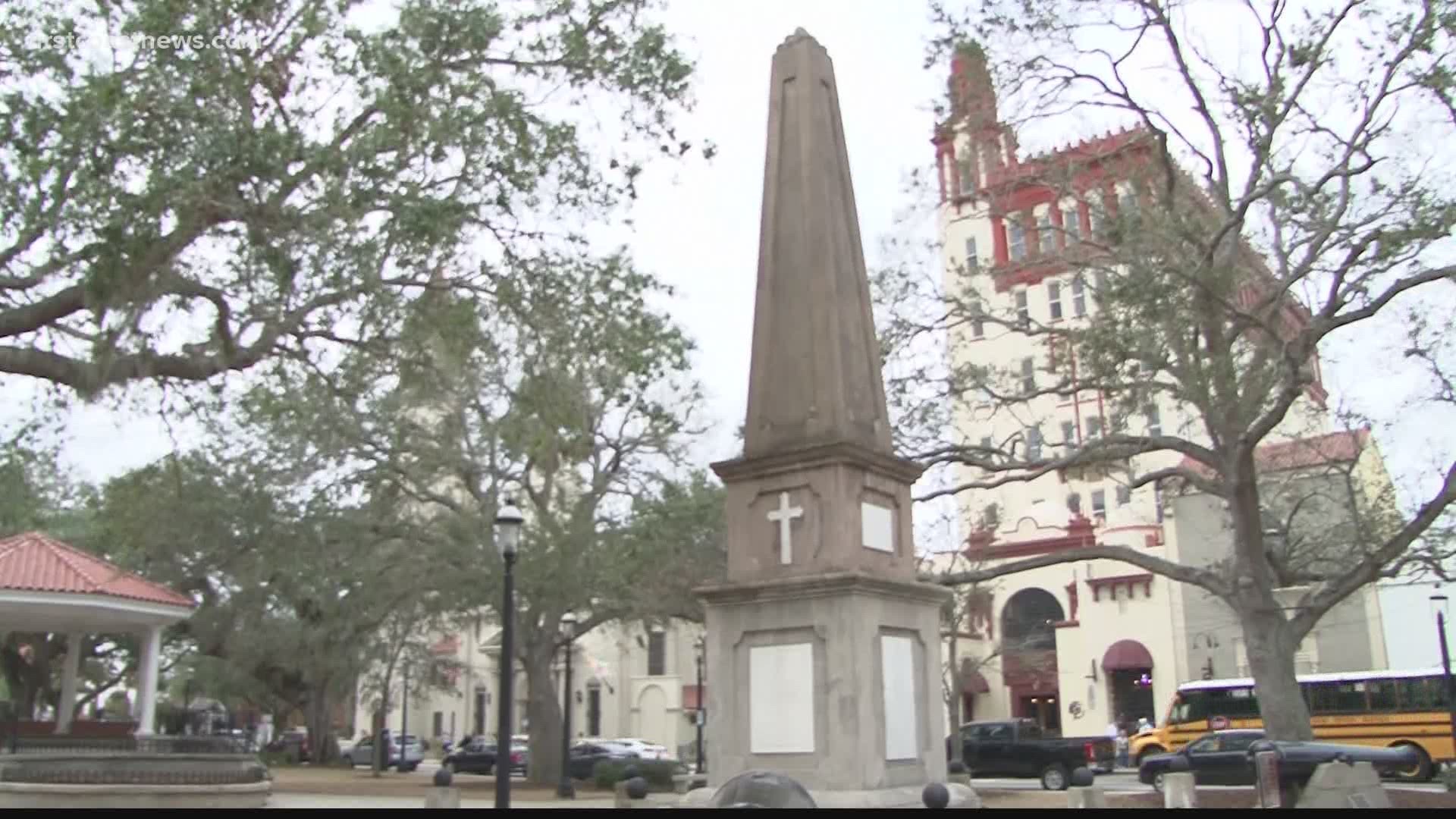 The Confederate monument on City of St. Augustine's land will be moved to the Trout Creek Fish Camp.