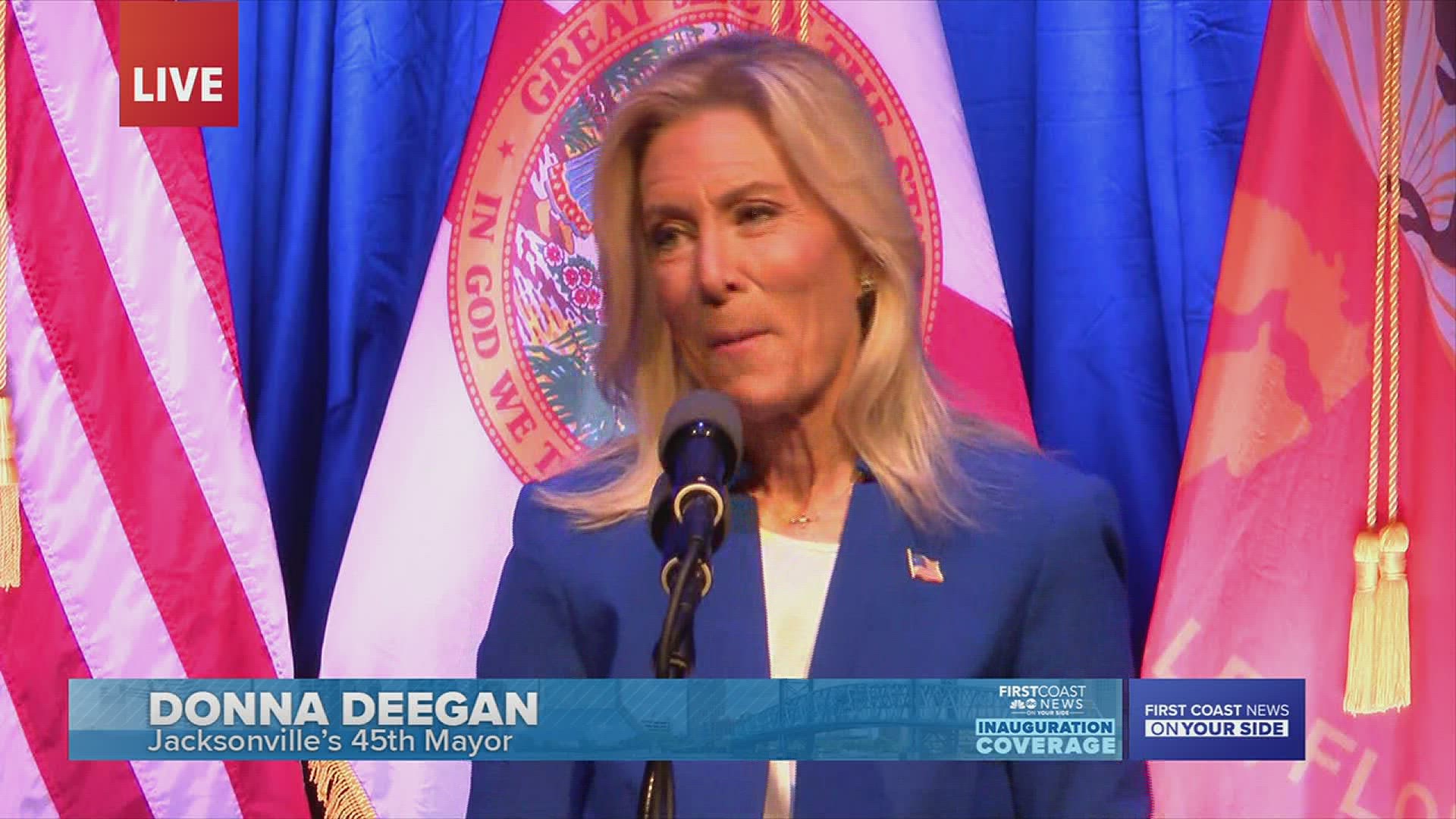 Watch: Mayor-Elect Donna Deegan's full inauguration ceremony in