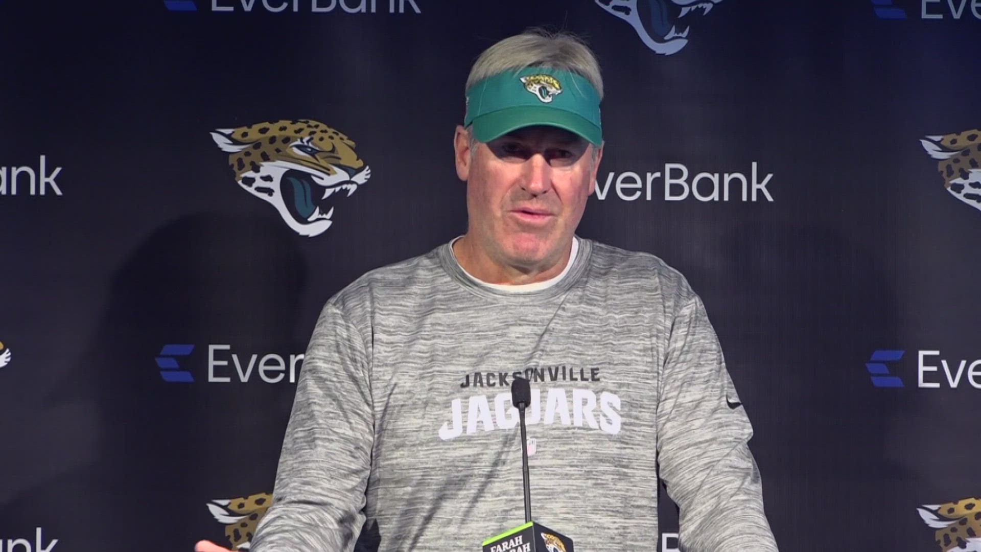 Here's what the head coach had to say prior to taking on the Carolina Panthers (2-13)