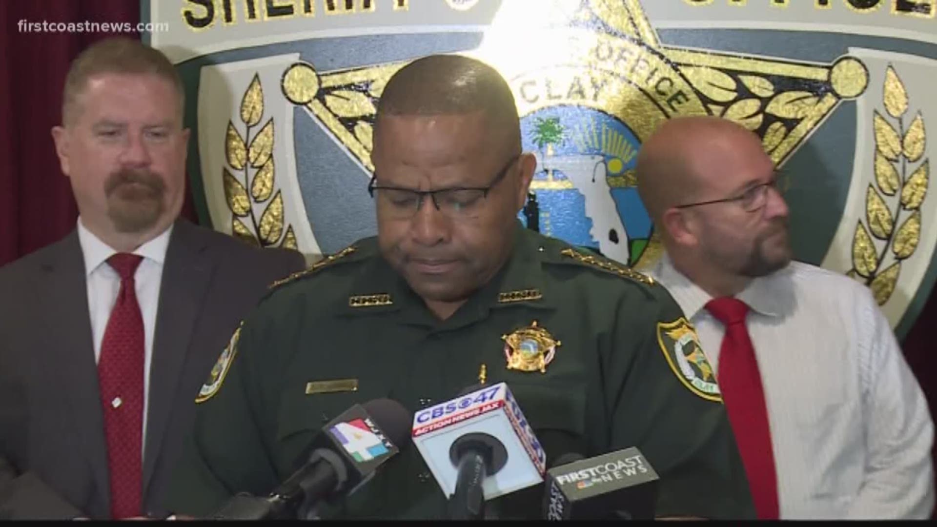 Sheriff Darryl Daniels spoke to the media about an arrest in a home invasion. The news conference marked Daniels first time in front of the media since his own personal scandal unfolded. He abruptly left the conference and avoided questioning.