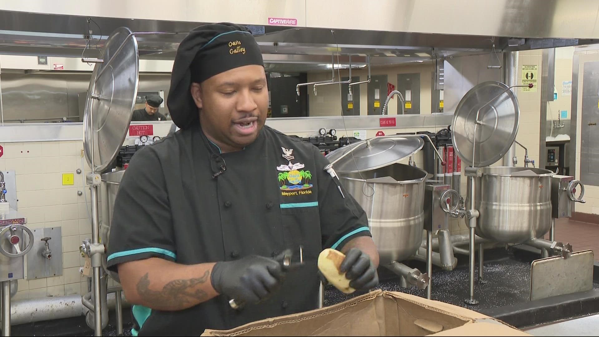 The culinary workers at Naval Station Mayport are hard at work this holiday season.