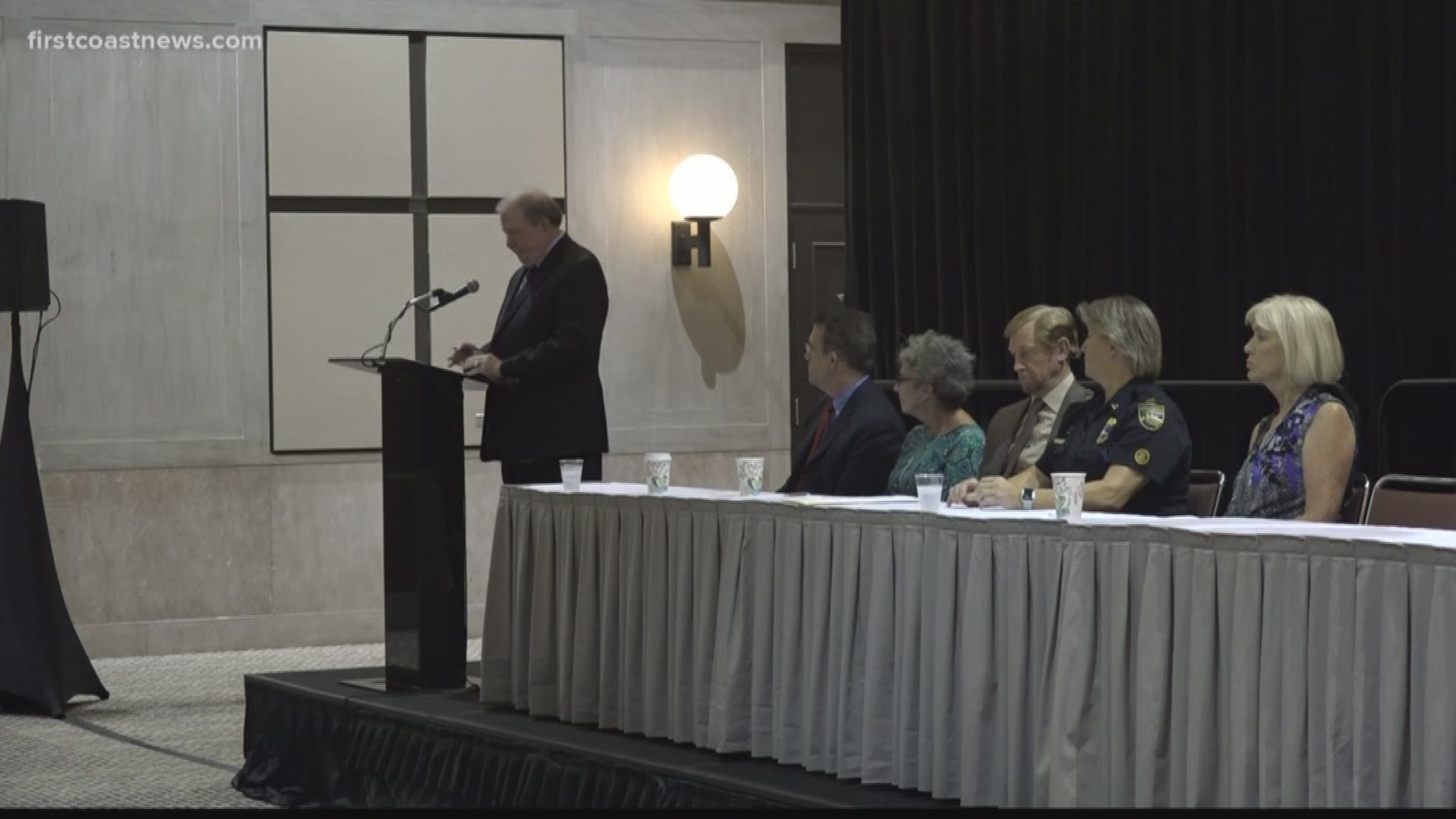 A town hall meeting was held Thursday evening in the Jacksonville Convention Center where a committee established by the National Compassion Fund discussed eligibility for what they've named the Jacksonville Tribute Fund.
