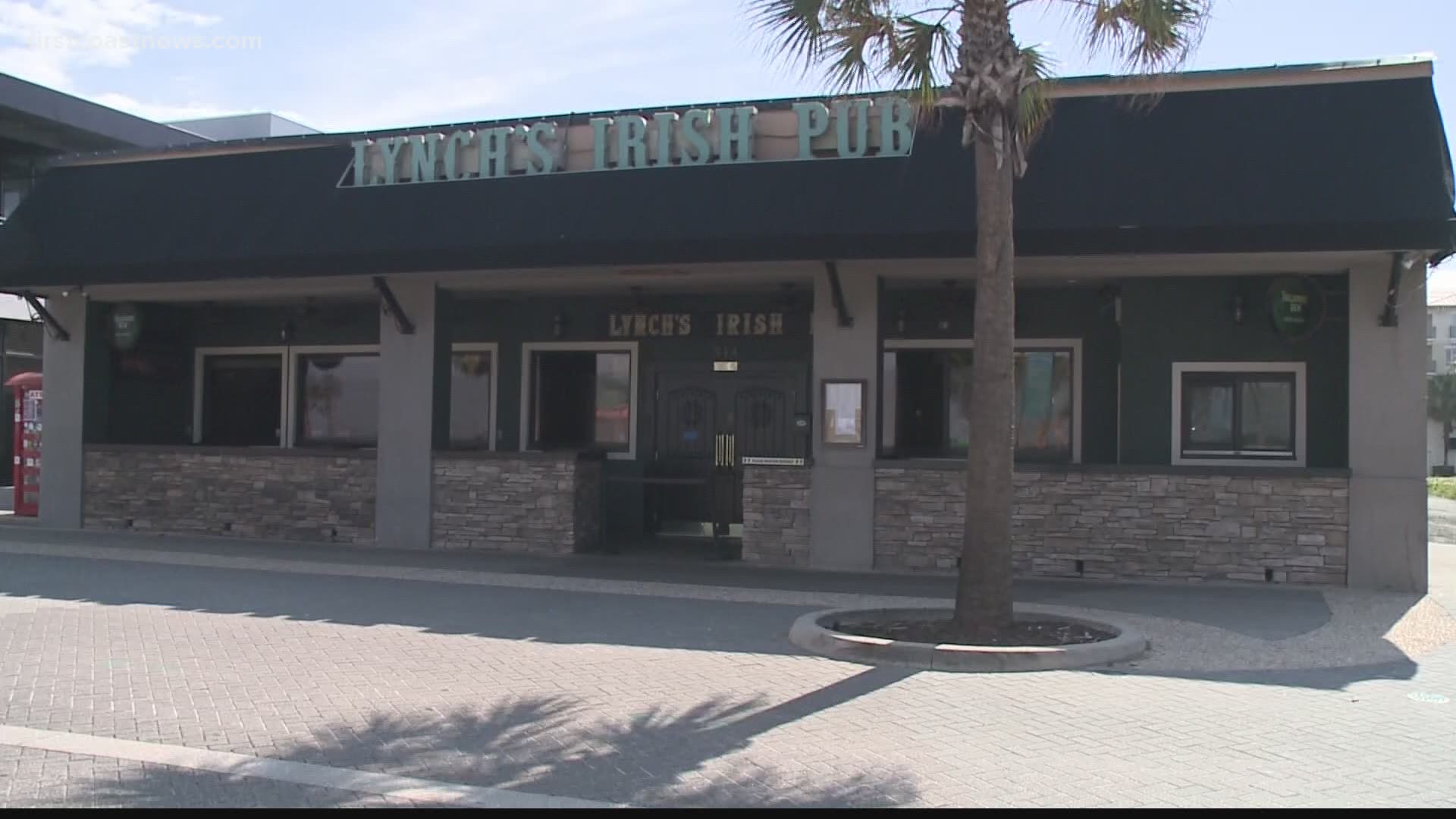 First Coast News has been told Lynch's Irish Pub in Jacksonville Beach is closed for cleaning.