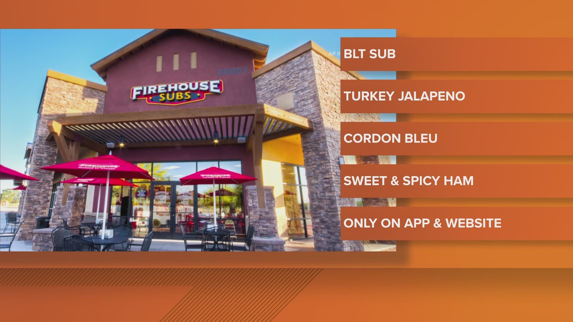 The new sandwiches can only be bought through the Firehouse Subs app or through its website.