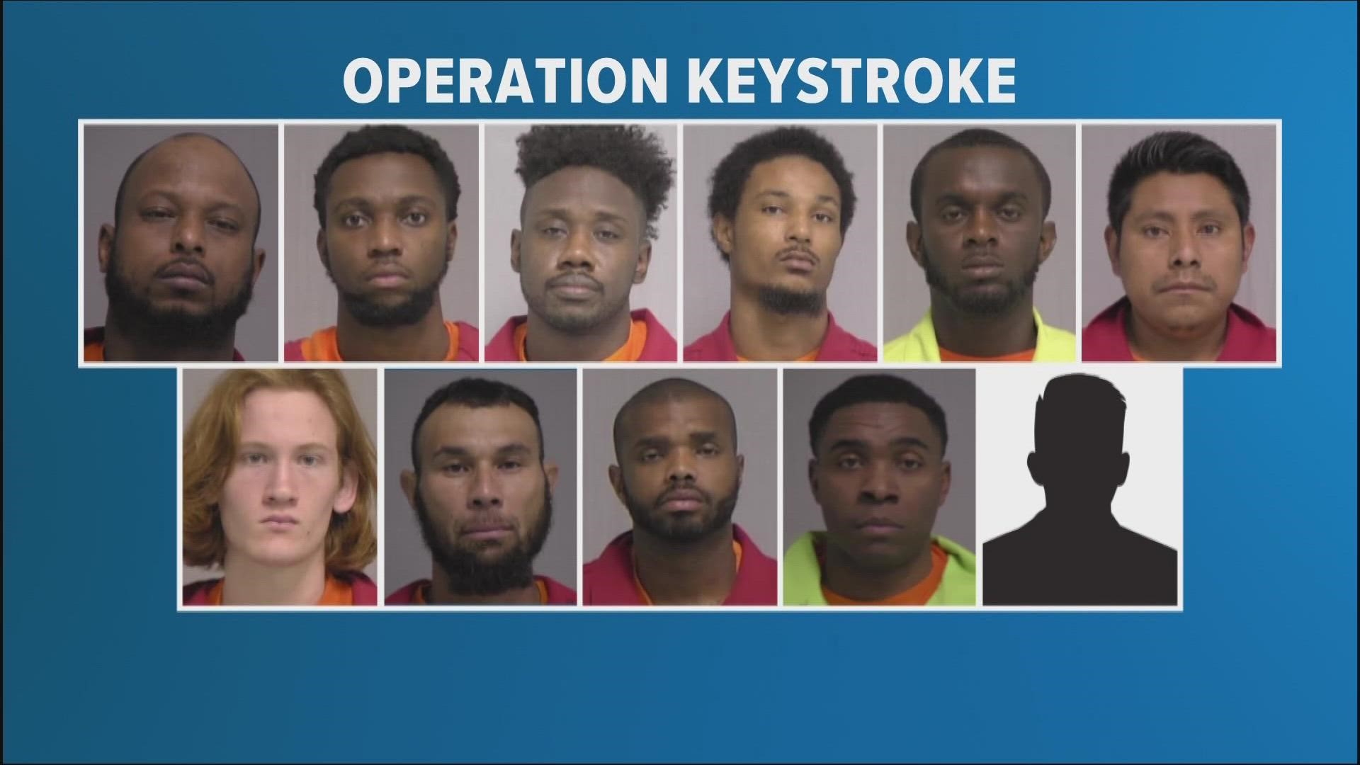 Eleven men were taken into custody during a four-day undercover sex sting.