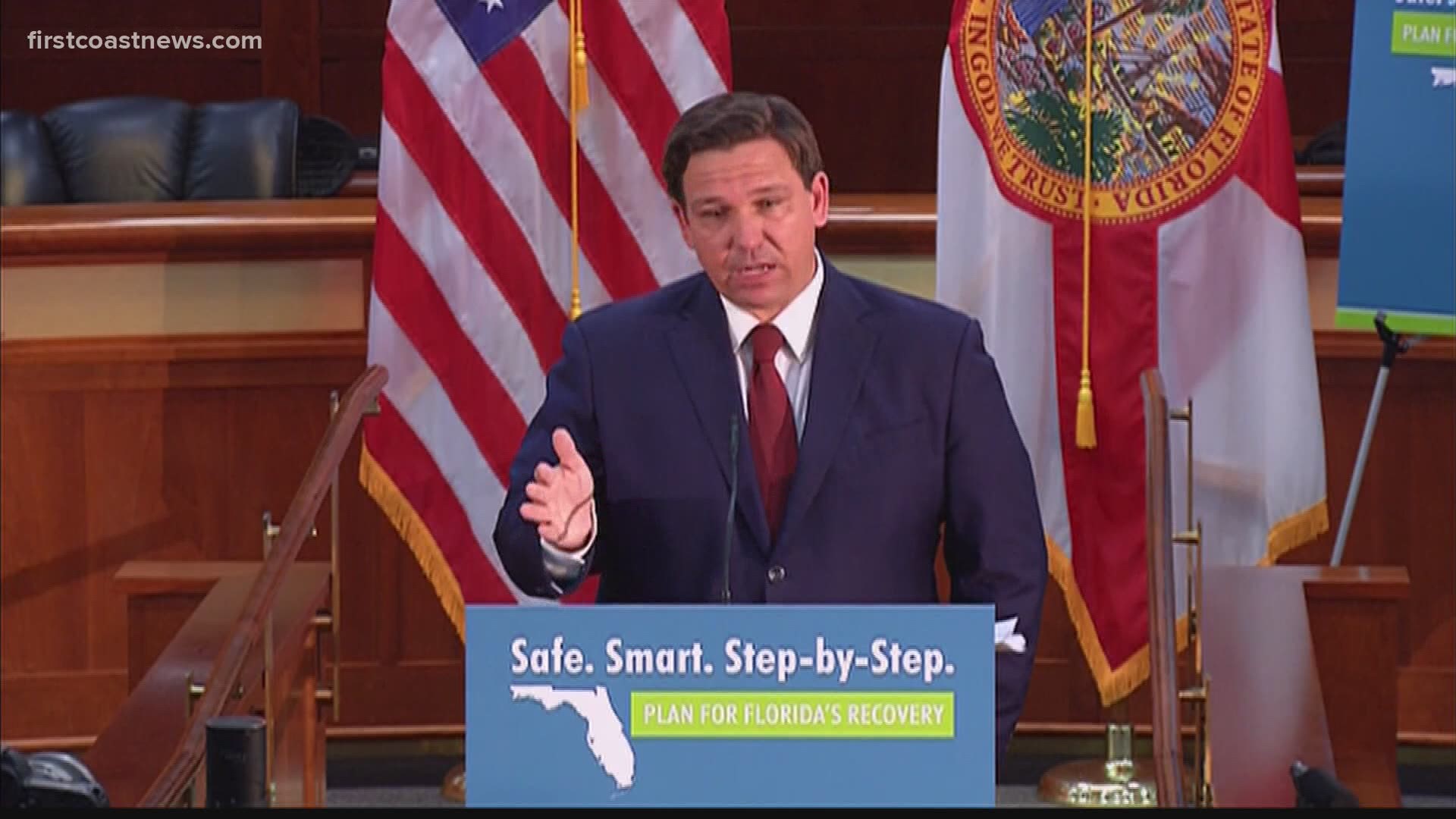 Gov. DeSantis maintained that most eligible Florida residents who filed their claims have been paid.