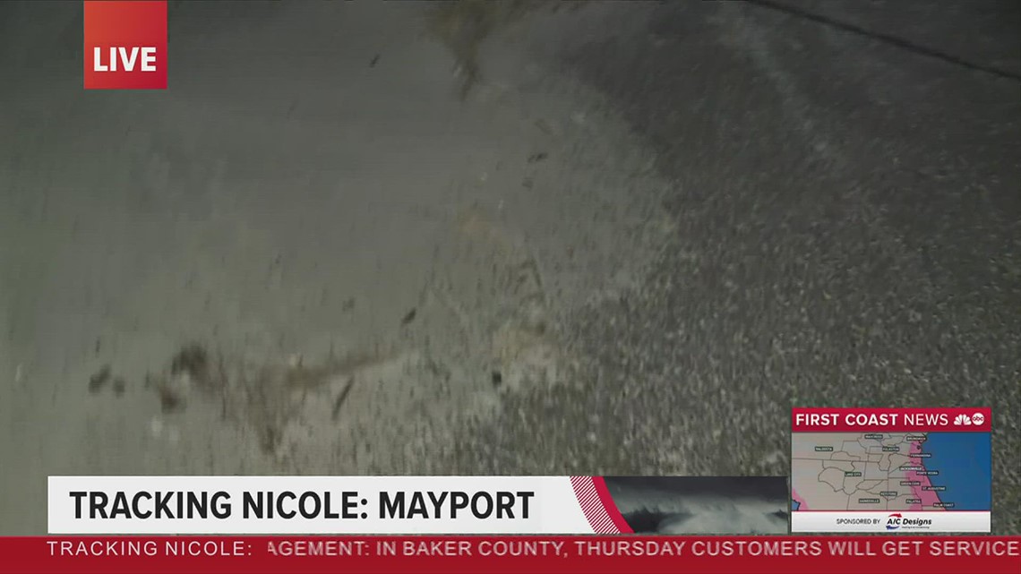 Mayport boat ramp blanketed with sand from floodwaters after Tropical