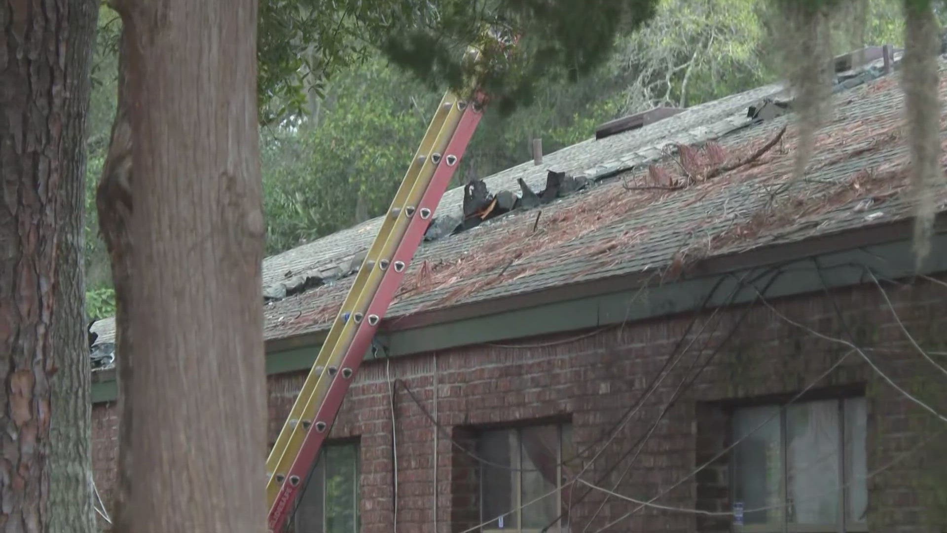 The Jacksonville Fire and Rescue Department responded to a fire on Jacksonville's Southside around 3 a.m. Tuesday. No injures were reported.