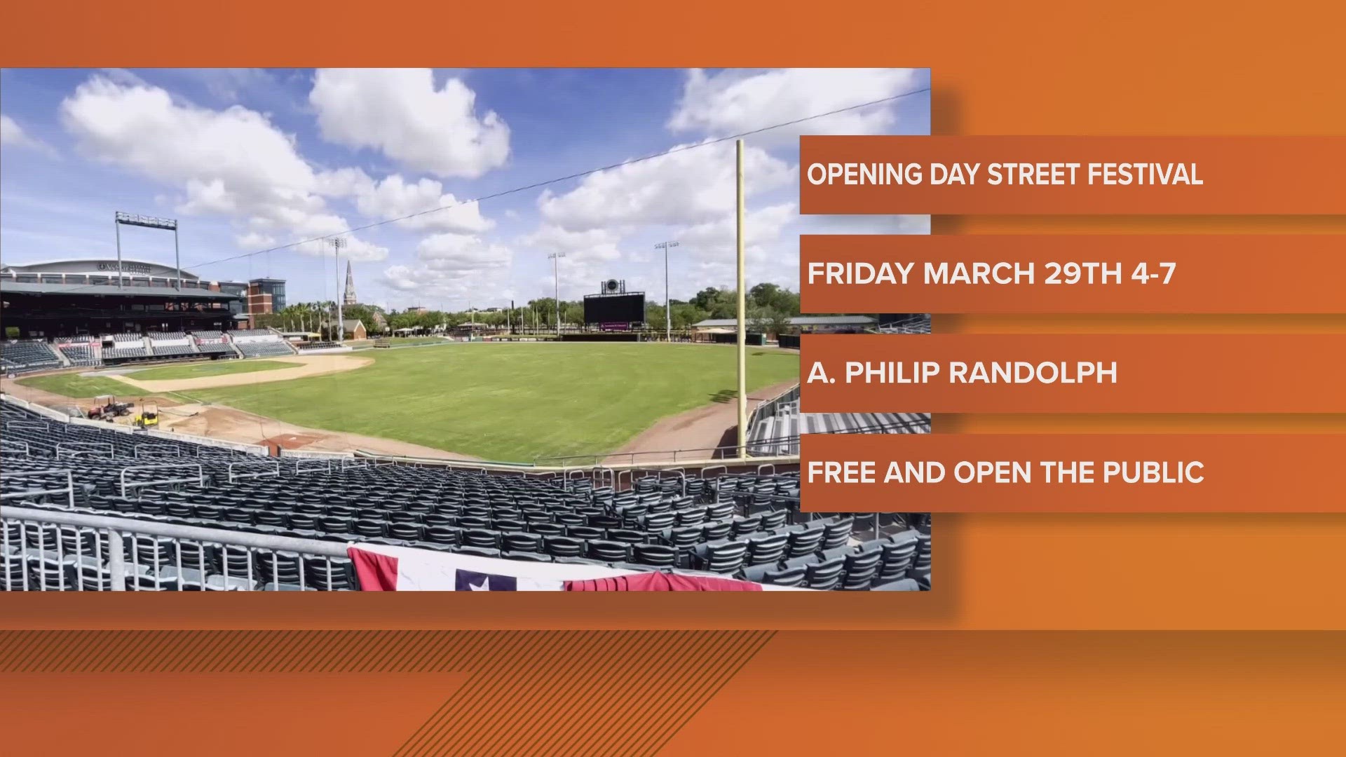 Vendor booths, DJs and more will be featured at the Jumbo Shrimp's Opening Day Festival on March 29; it will take place along A. Philip Randolph Boulevard.