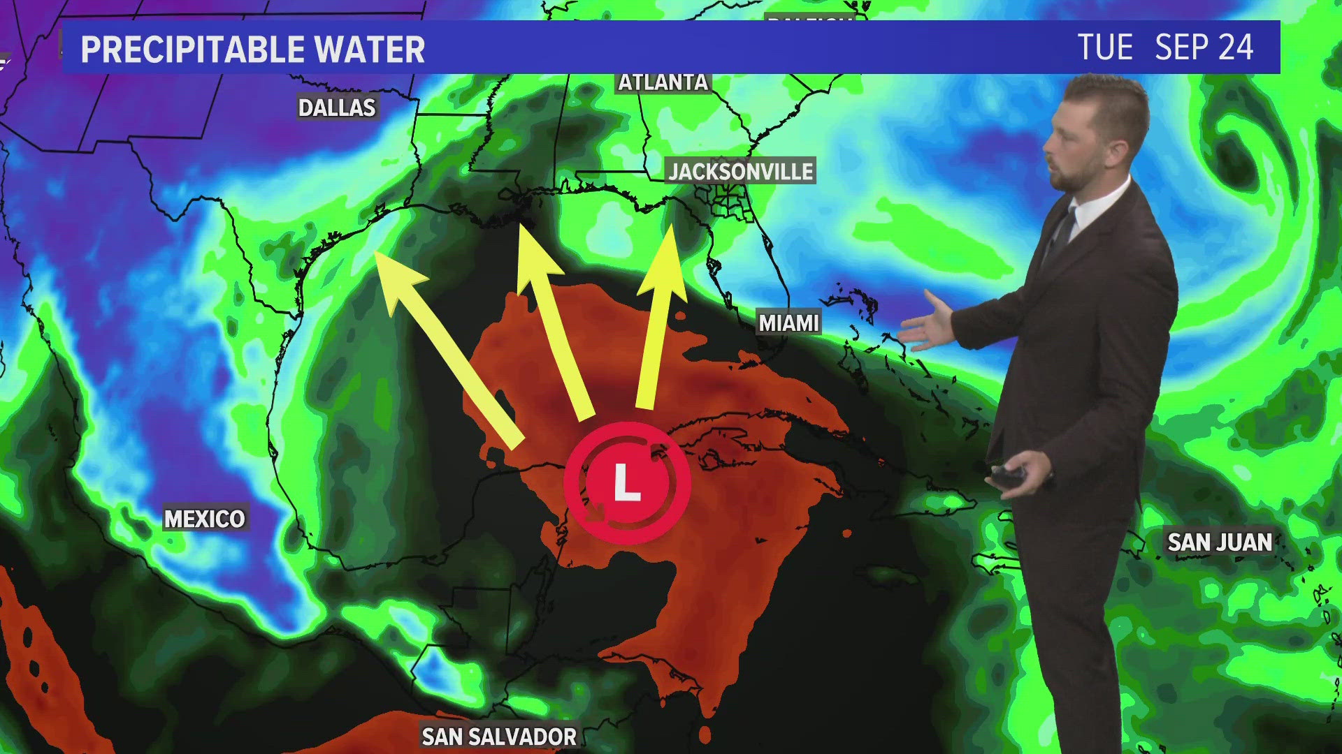 Dries skies to end the week with a possible disturbance in the tropics by next week