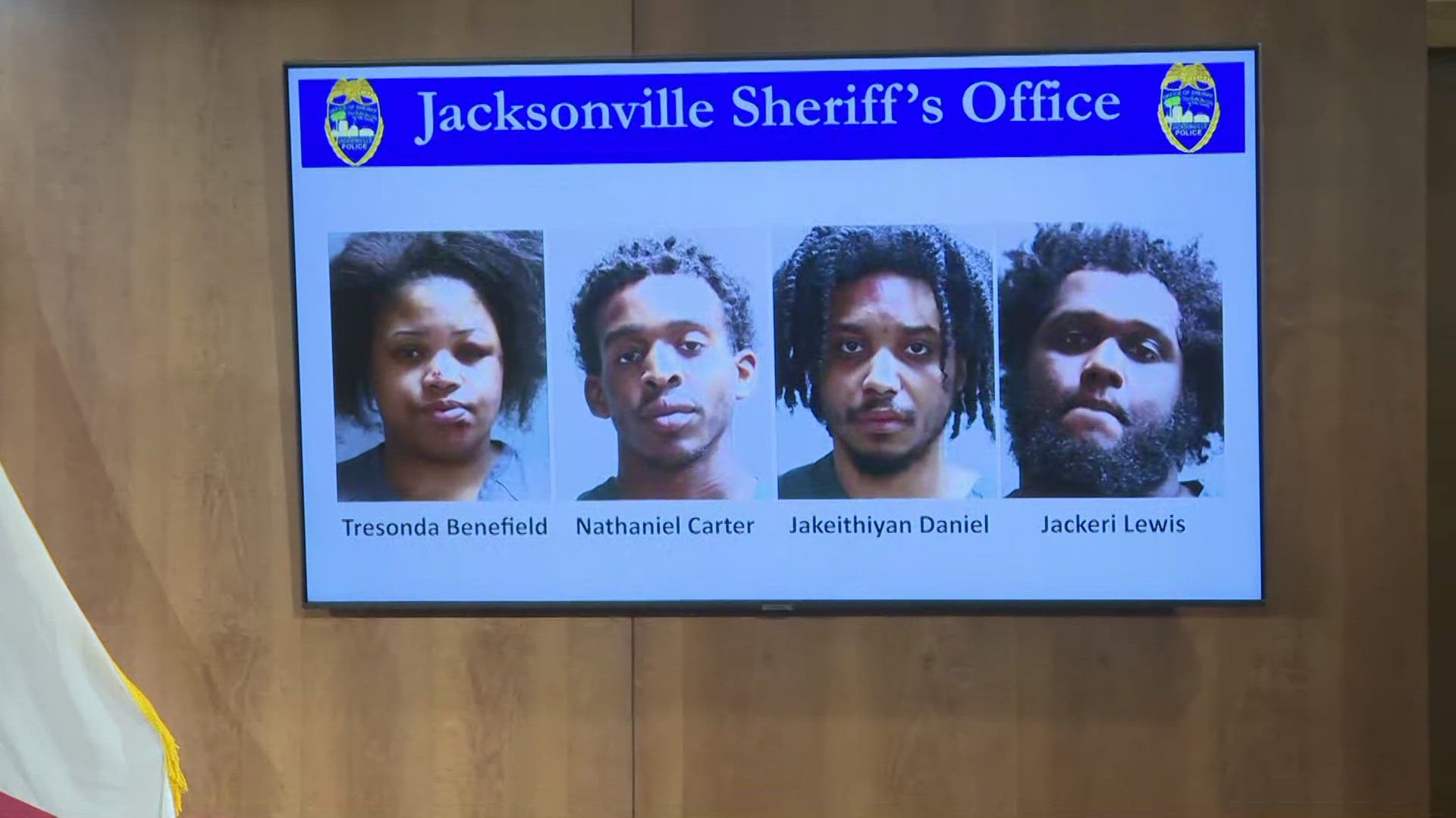 During a news conference on Tuesday, Sheriff T.K. Waters announced the group was arrested on May 1.