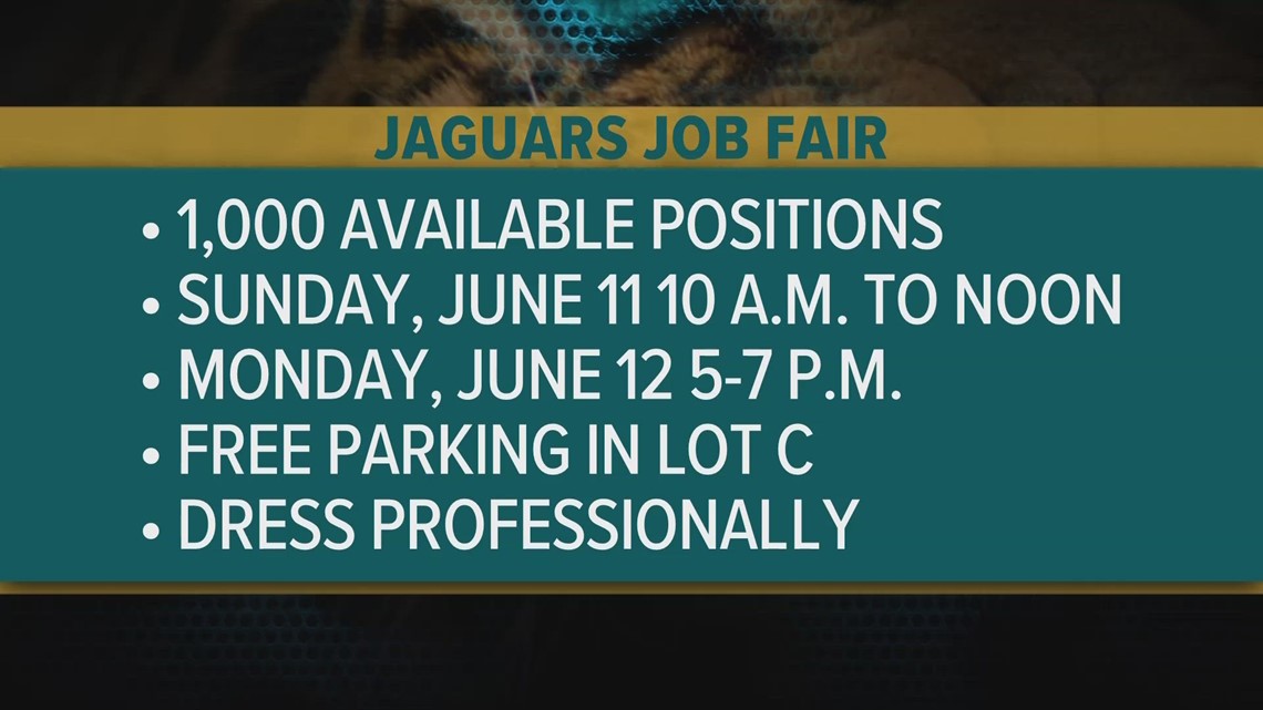 Jags and TIAA Bank Field Stadium host job fair June 12 and 13