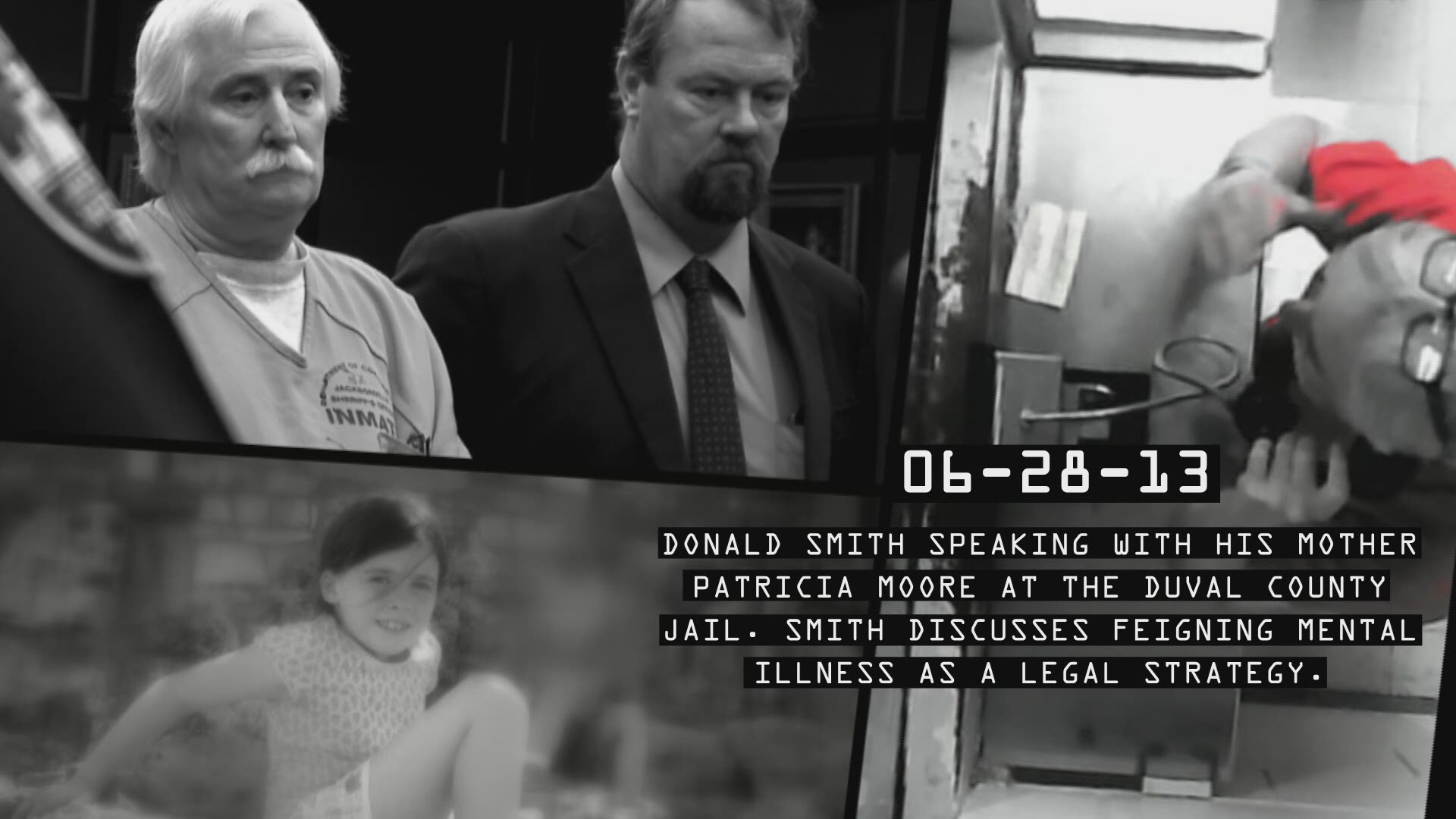 ***WARNING: The content and language within the videos are graphic and can be disturbing.*** Secret jail recording of a conversation between Donald Smith and his mother, Patricia Moore on July 19, 2013. Smith asks his mom to buy him a copy of the “DSM IV” – a guide to mental disorders -- so he knows how to act mentally ill.
