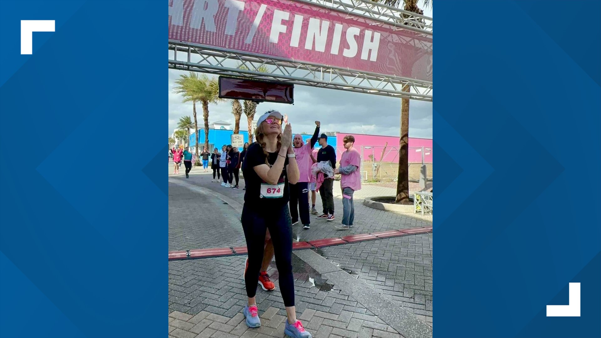 We told you about a Jacksonville woman who was running the DONNA Marathon after receiving a heart transplant. The update...she did it!