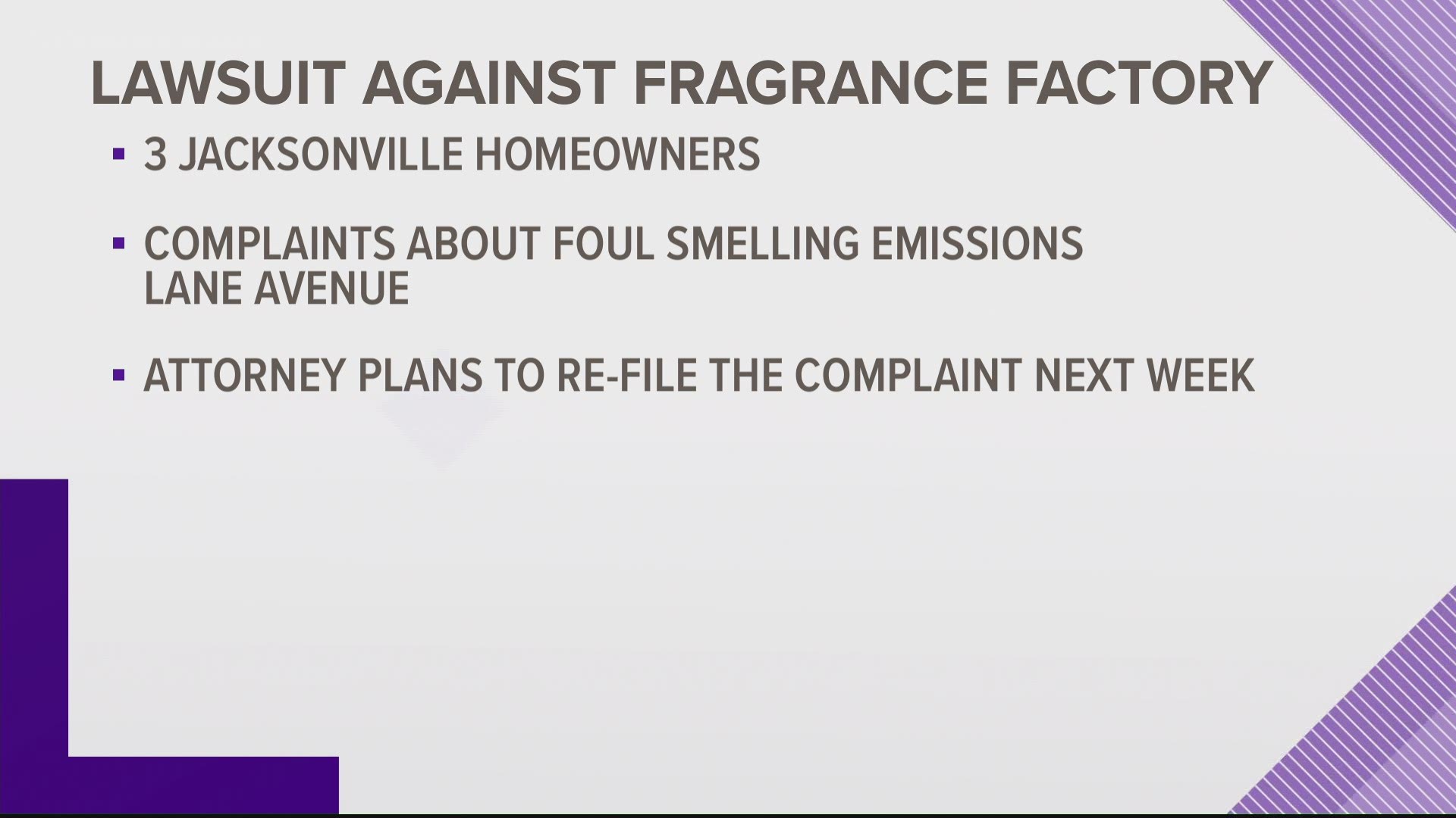 The federal complaint comes after months of complaints about foul smelling emissions from the International Flavors & Fragrances factory on Lane Avenue.