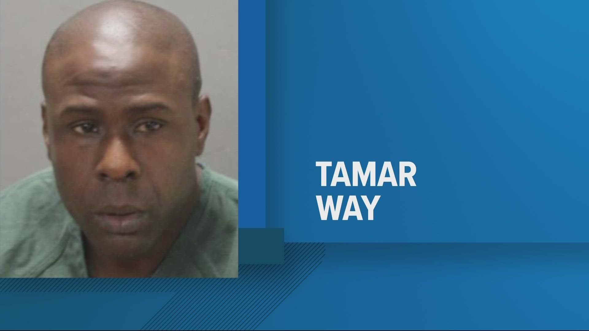 Police say Tamar Way, 39, was charged in connection to the crime that occurred Feb. 17 in the 5200 block of Roanoke Blvd.